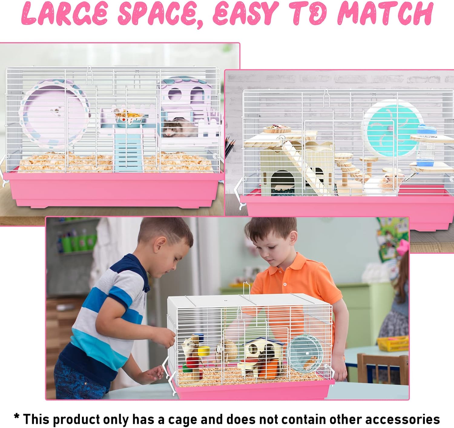Hamster Cages, Small Animal Travel Cages - Ideal for Temporarily Transporting or Carrying Hamsters, Guinea Pigs, Rats, Parrots, Birds, Squirrels and Other Small Animals. - Image 7