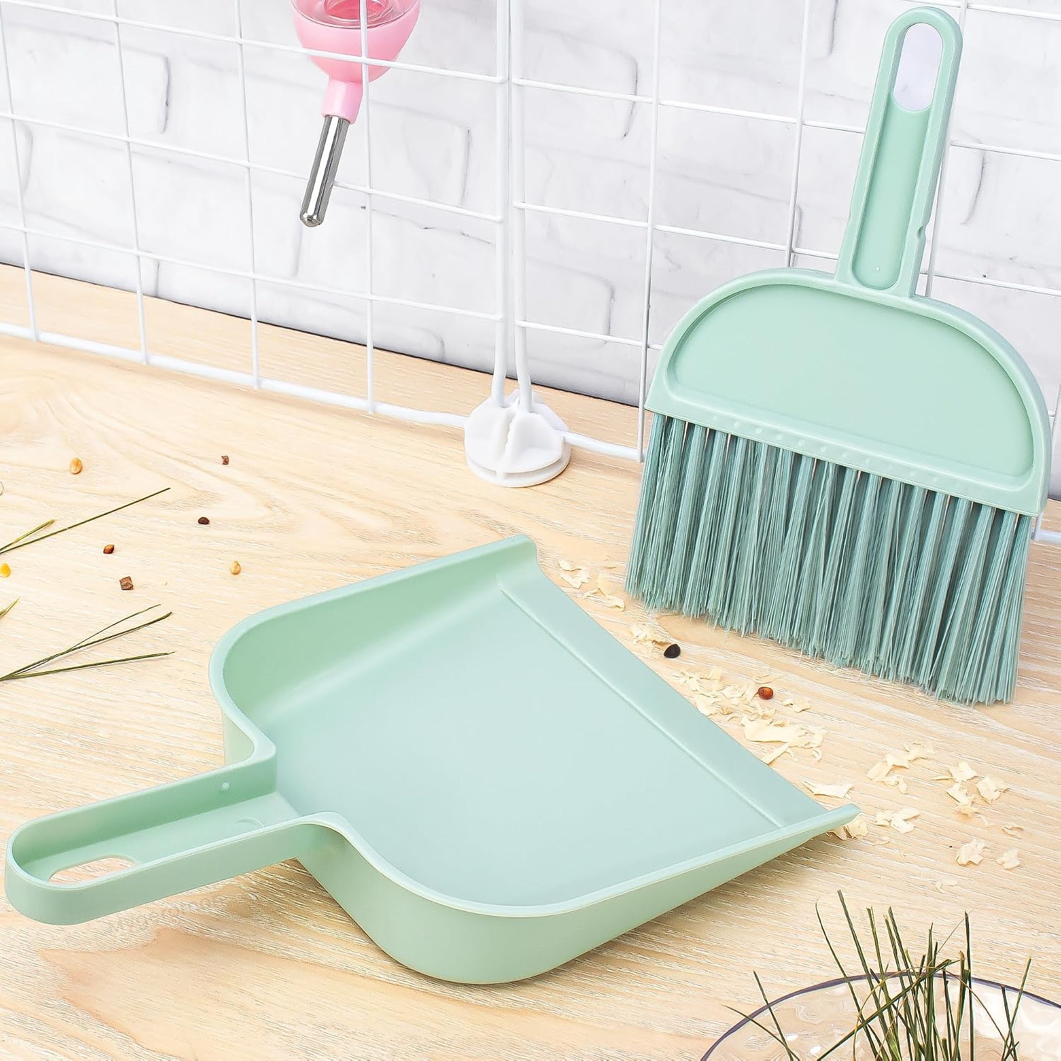 Cage Cleaner for Guinea Pigs Mini Dustpan and Brush Set for Chinchilla/Hamster/Bunny Small Animals Waste Cleaning Tool Kit - Image 3