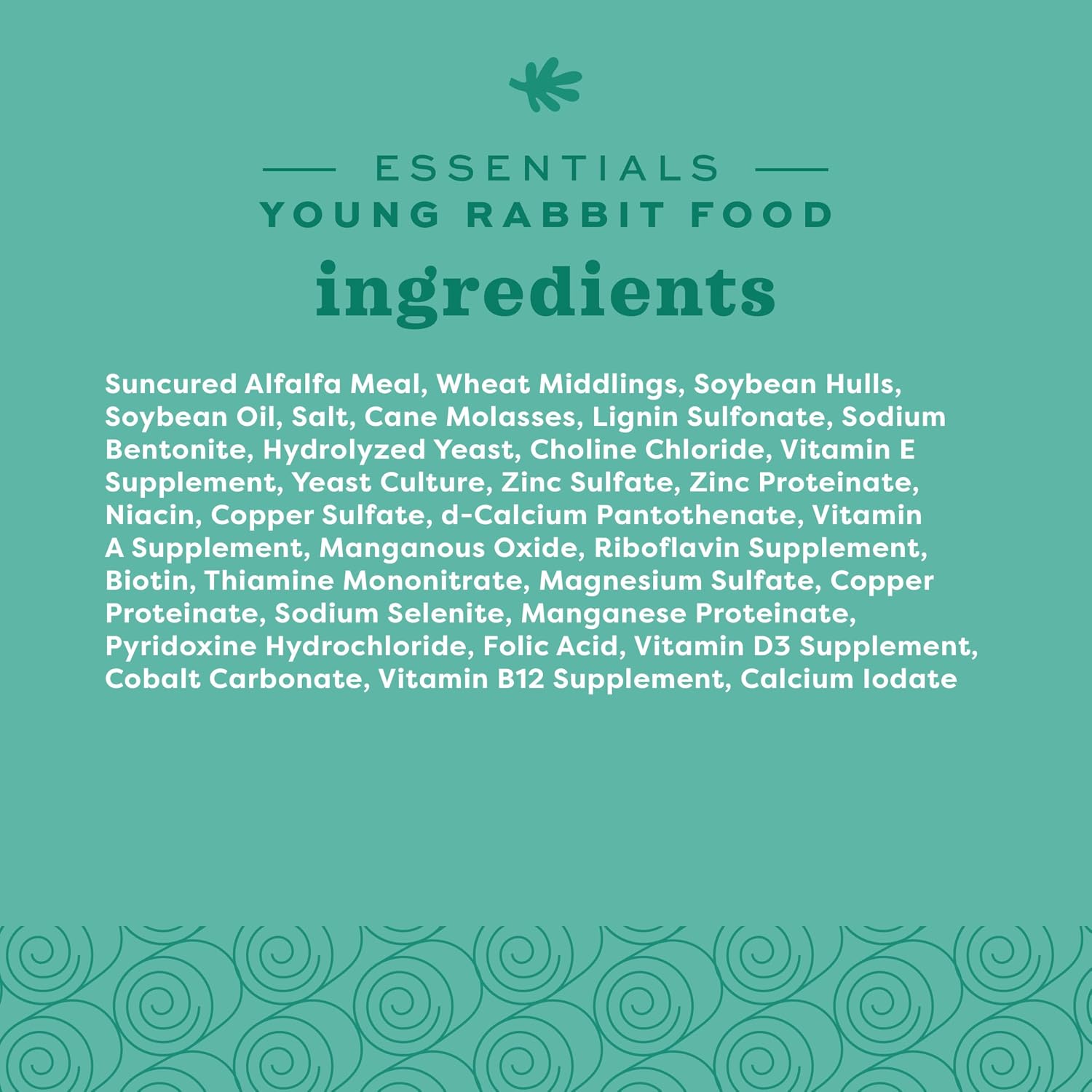 Oxbow Essentials Rabbit Food, Young Rabbit, Made with Oxbow Alfalfa Hay, Pet Food Pellets with Vitamins & Minerals, Small Animal Pet Products, Bunny Supplies, Made in USA, High Fiber, 5 lb. bag - Image 9