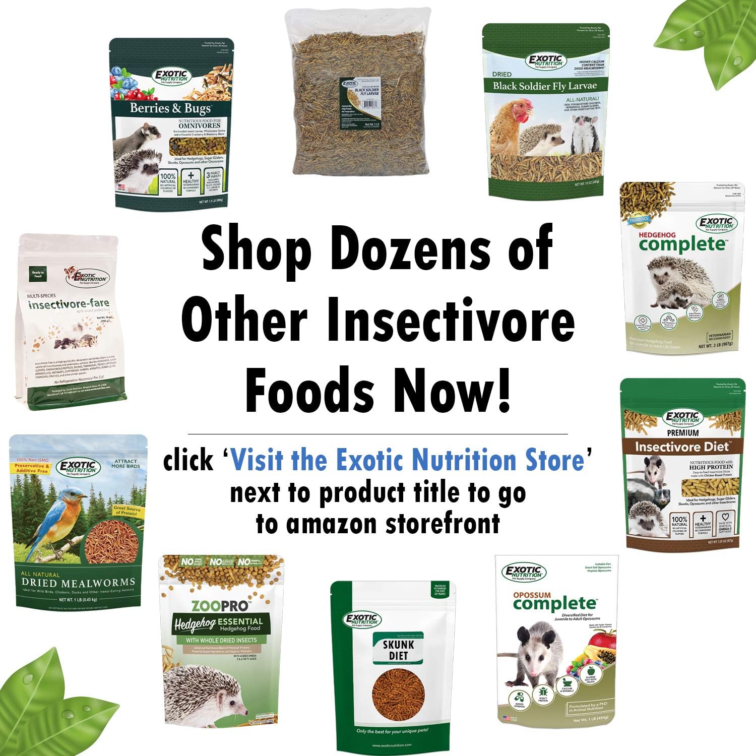 Exotic Nutrition Hedgehog Complete 5 lb - Nutritionally Complete Natural Healthy High Protein Pellets & Dried Mealworms - Food for Pet Hedgehogs - Image 6