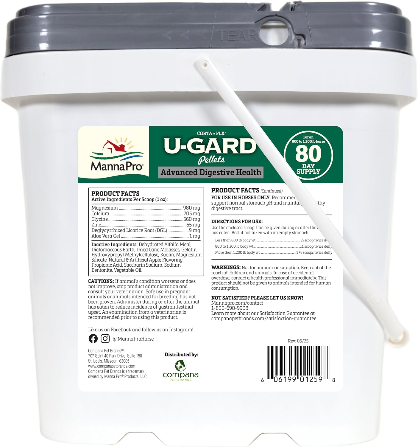 Corta-Flx U-Gard Pellets for Horses – Equine Digestive Health Supplement for Ulcer Prevention and Gastric Support – Nutritional Formula for Gut Health and Comfort – 10 lb Bucket - Image 7