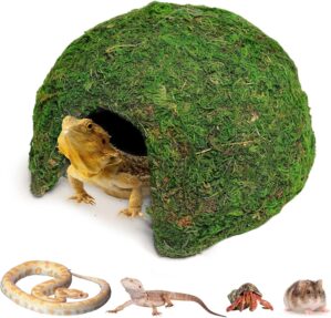 Reptile Moss Hideout, Half Round Ca...