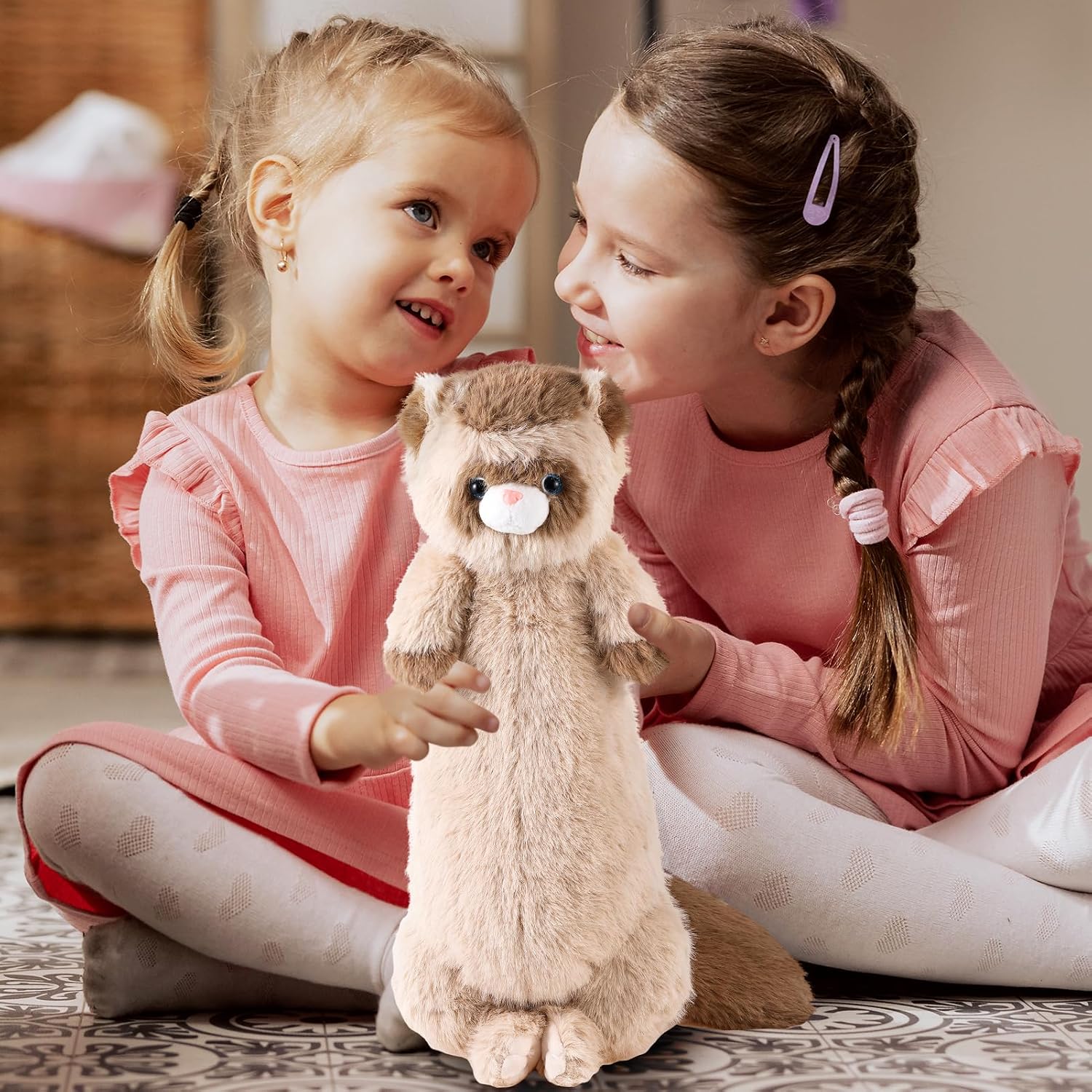 20.5 Inch Ferret Plush Stuffed Animal Long Cute Ferrets Pillow Soft Doll Stuffed Cute Toys Animals Lover Gift Kid Birthday Holiday Party Favor(Brown Ferret) - Image 7