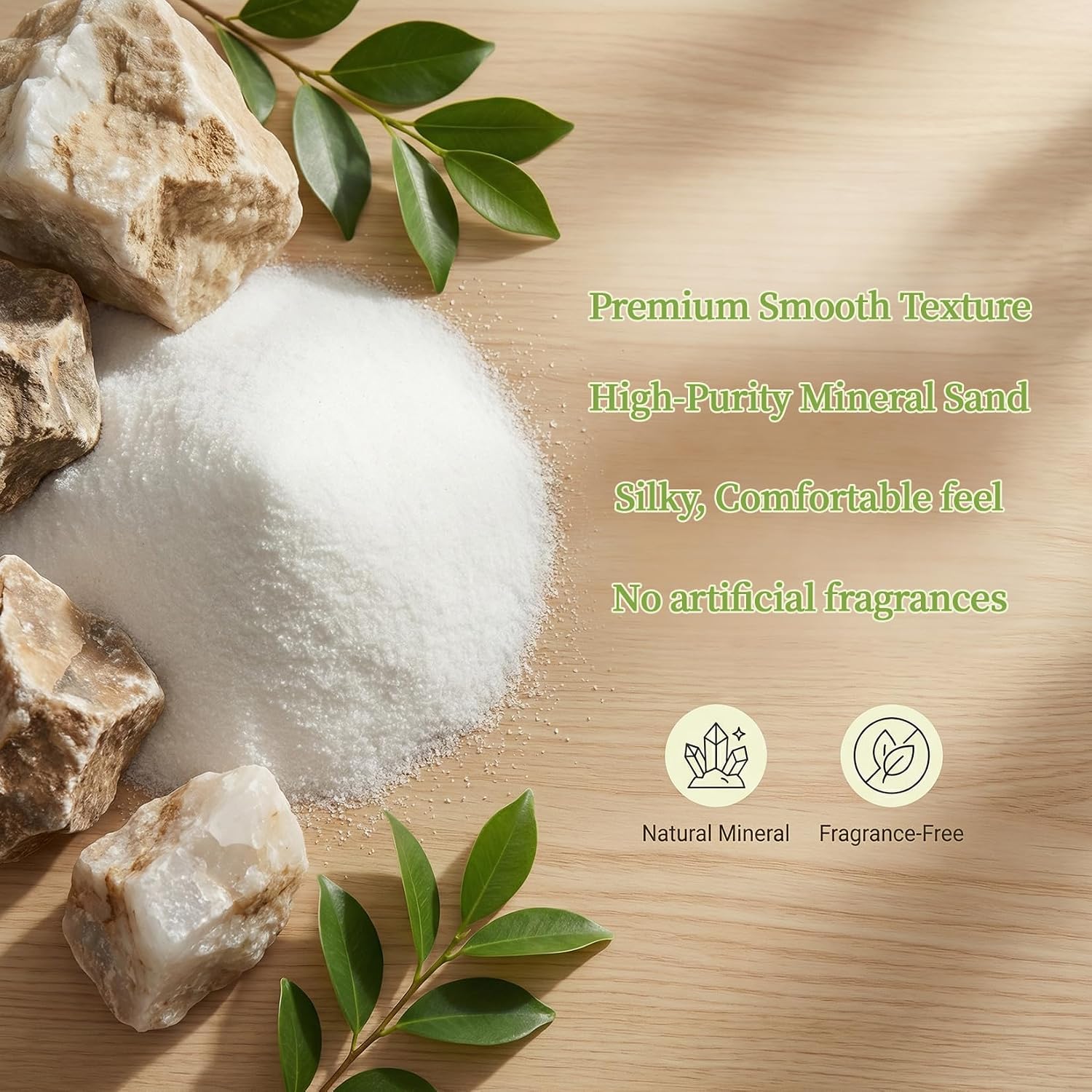 Sukh 31OZ Hamster Sand Bath - White Fine Silica Sand, Hamster Soft Cleaning | Sand Bath for Hamster, Guinea Pig, Rabbit, Chinchilla, Gerbil, Syrian Mice, Squirrel, Small Pet Cage Bedding Accessories - Image 3