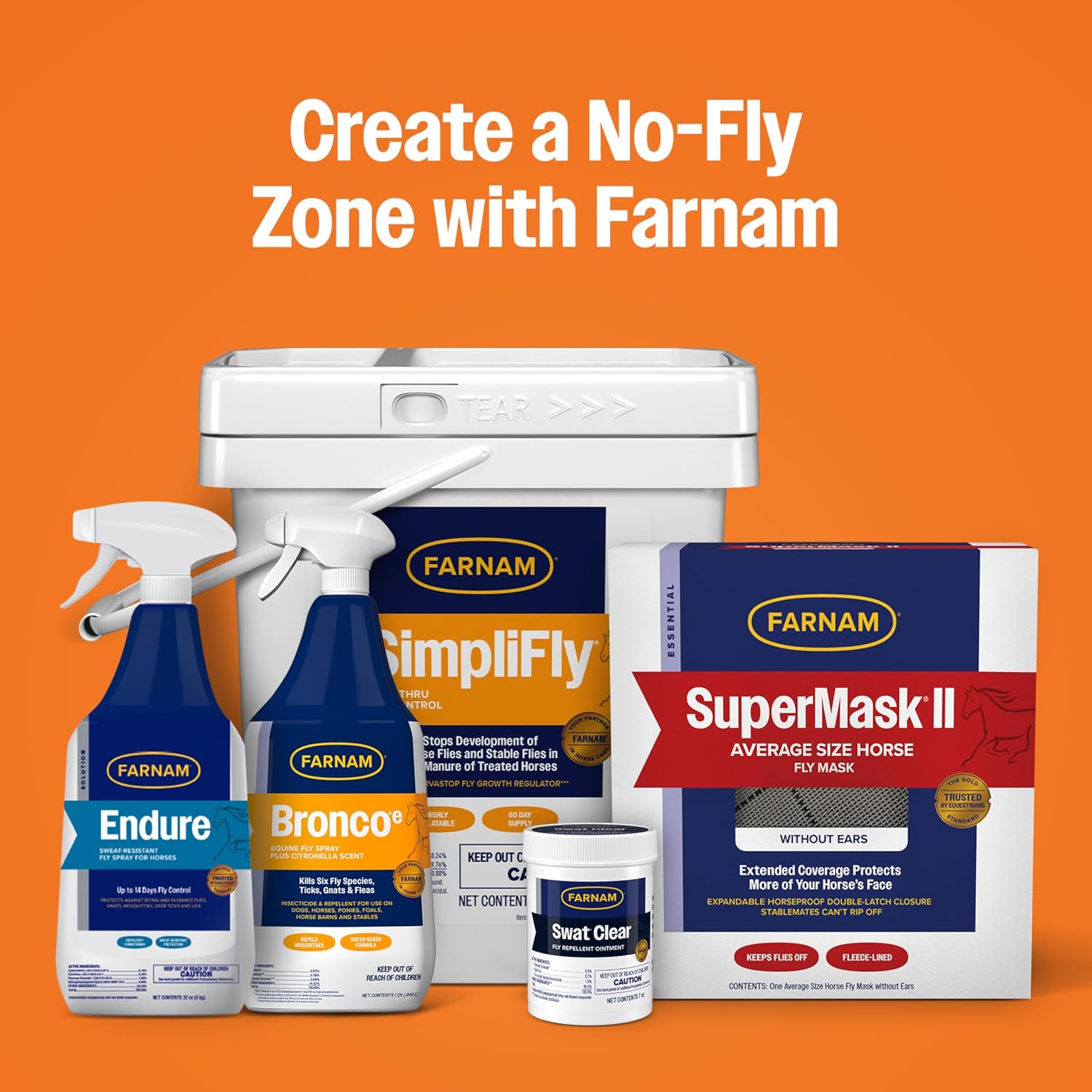 Farnam Endure Fly Spray for Horses - Long-Lasting Sweat-Resistant Fly Repellent, Repels Flies, Mosquitoes, Gnats and Ticks, Up to 14 Days Fly Control - 32 oz Spray - Image 8