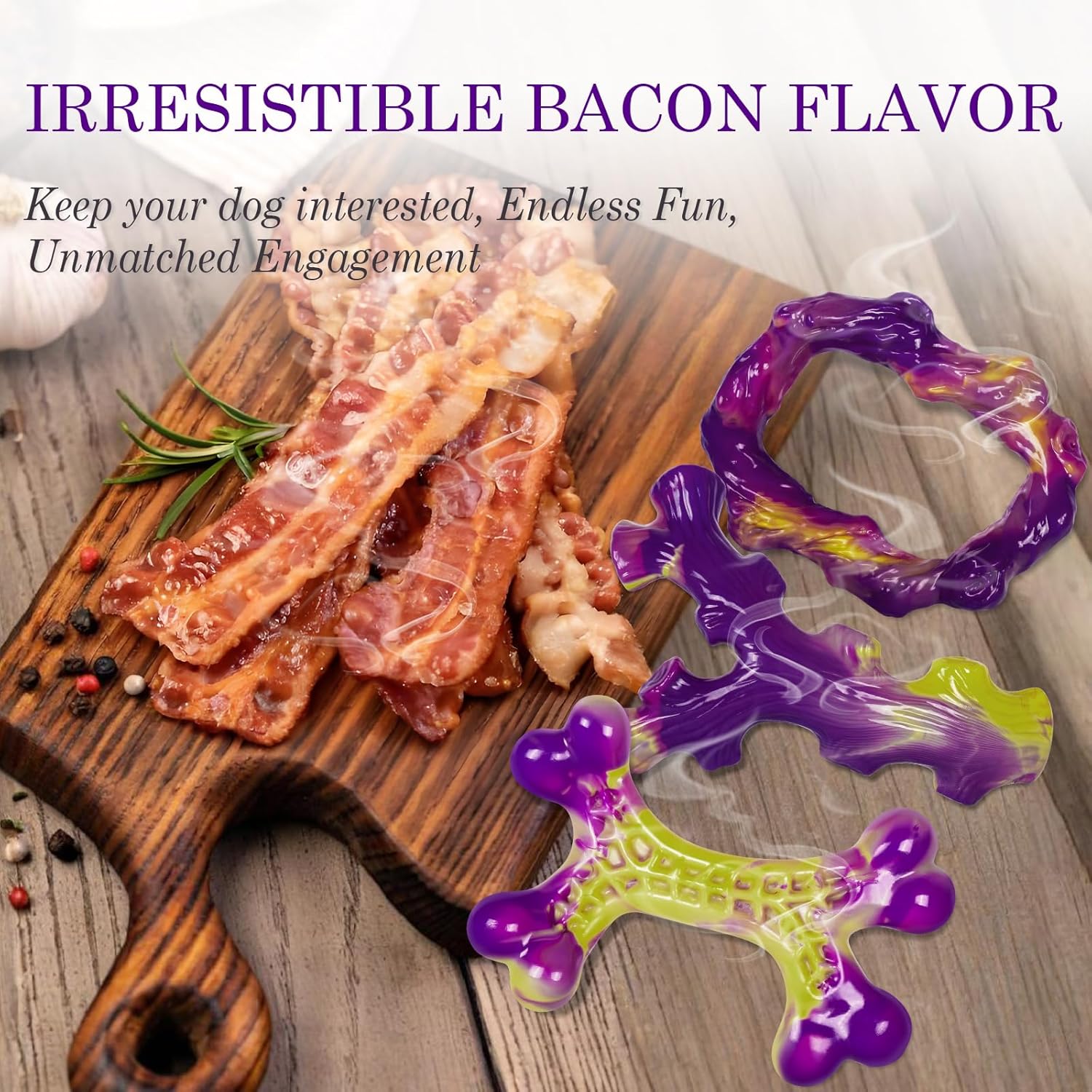 Frienhund Tough Dog Toys for Aggressive Chewers 3 Pack, Indestructible Dog Toys for Large Dogs, Dog Chew Toys, Aggressive Chew Toys to Keep Them Busy, Dog Toy for 30-75lbs Medium/Large Breeds - Image 4
