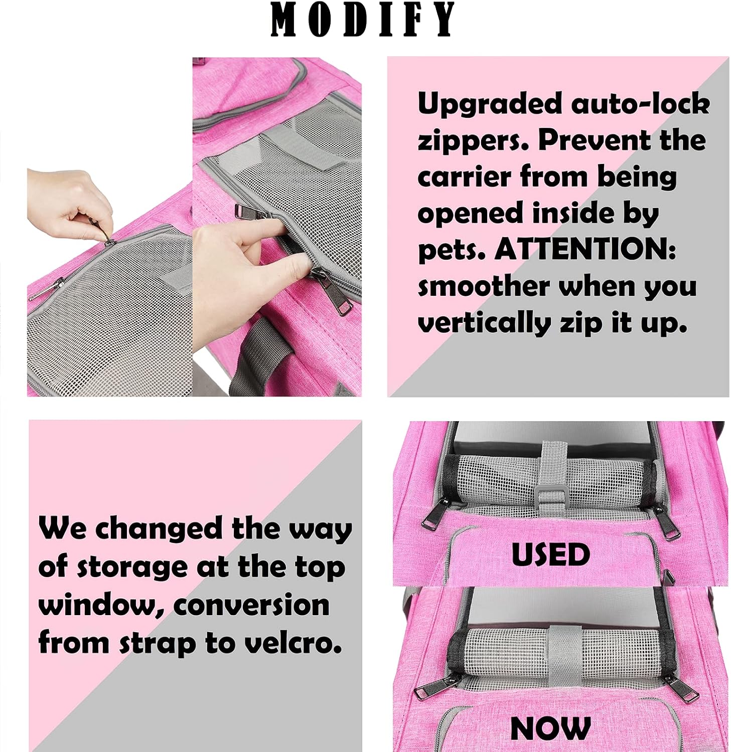 GAPZER Pet Carrier for Large and Medium Cats, Soft-Sided Pet Carrier for Big Medium Cats and Puppy Dog Carriers Cat Carriers, Pet Privacy Protection Travel Carrier - Image 3