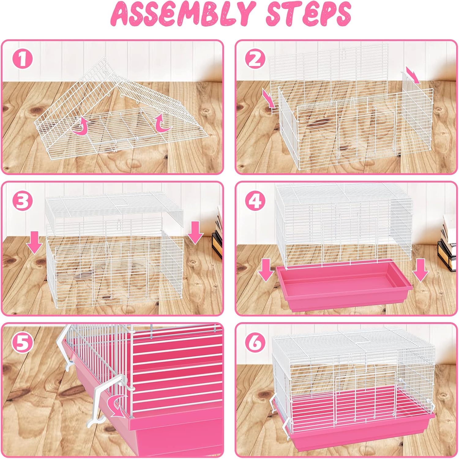 Hamster Cages, Small Animal Travel Cages - Ideal for Temporarily Transporting or Carrying Hamsters, Guinea Pigs, Rats, Parrots, Birds, Squirrels and Other Small Animals. - Image 5