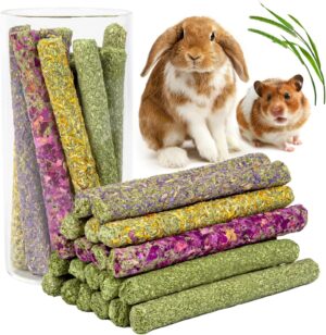 Sofier 32Pcs Timothy Hay Sticks 320...
