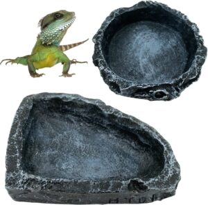 2 Pack Reptile Feeding Dish Corner ...