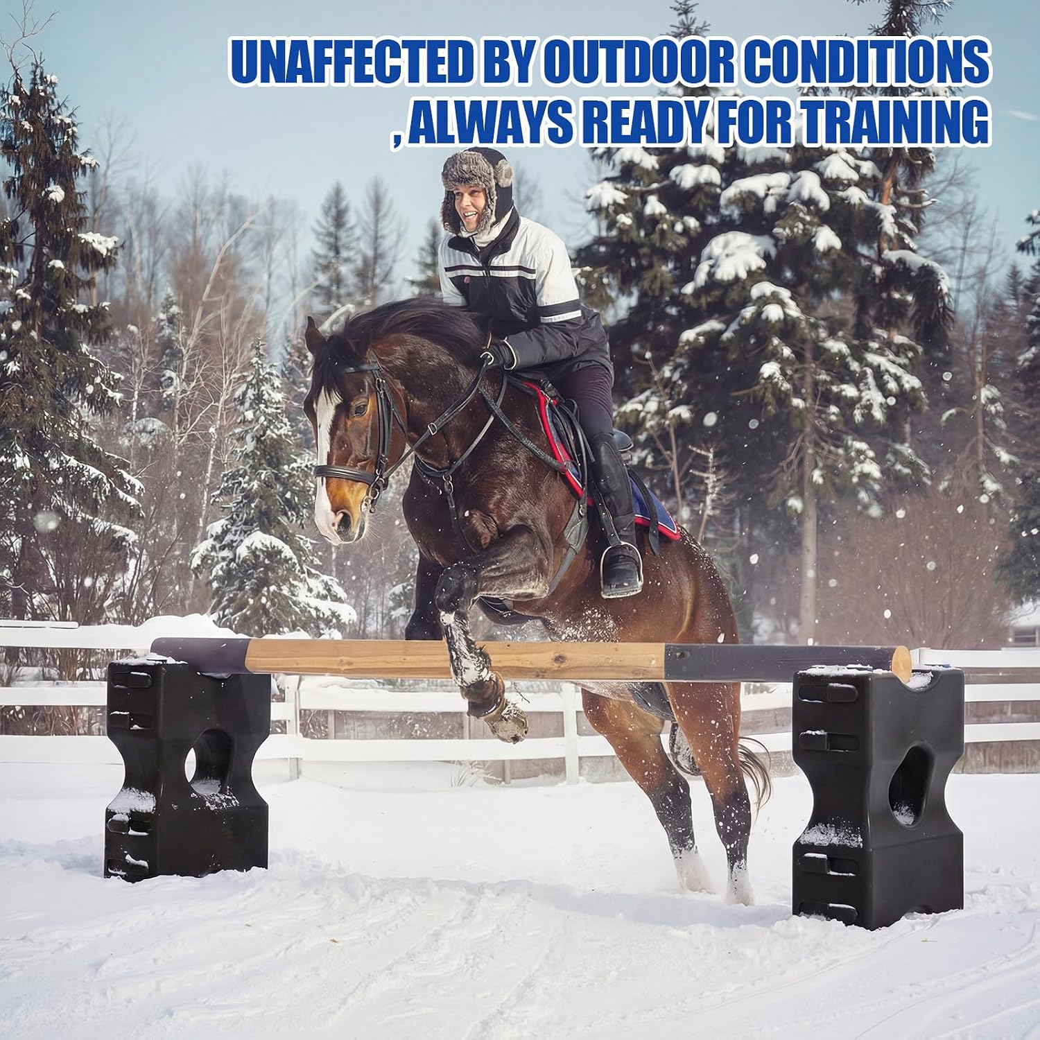 Silipull Jump Blocks for Horses, 15.75 x 11.8 x 5.6 Inches Pets Jump Block Training Enhances Equestrian Practice Equipment for Obstacle Equestrian Enthusiasts Education, Riding Club - Image 6