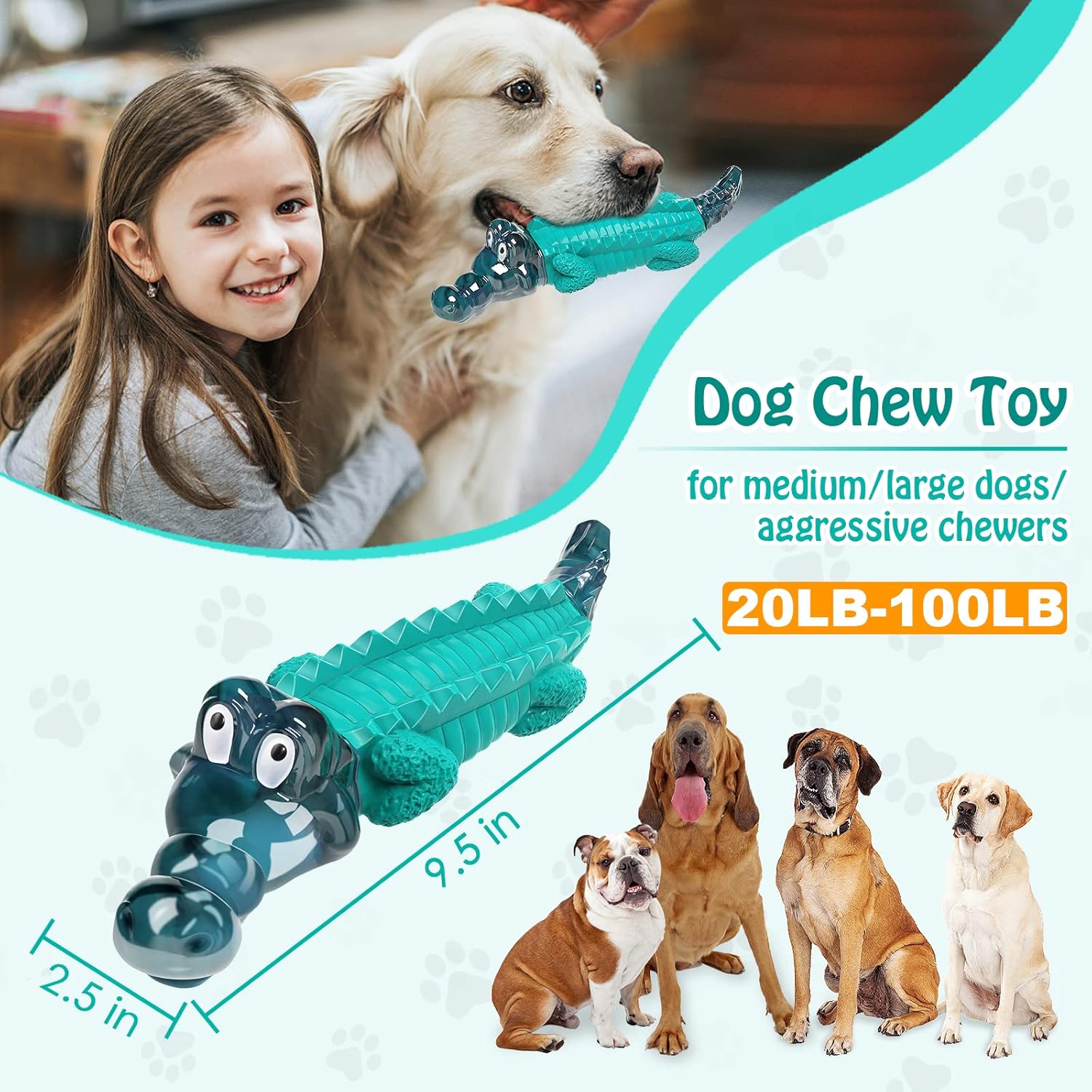 Jeefome Dog Toys for Aggressive Chewers - Tough, Indestructible Dog Chew Toys for Large, Medium, Small Breed Dogs to Keep Them Busy - Image 2