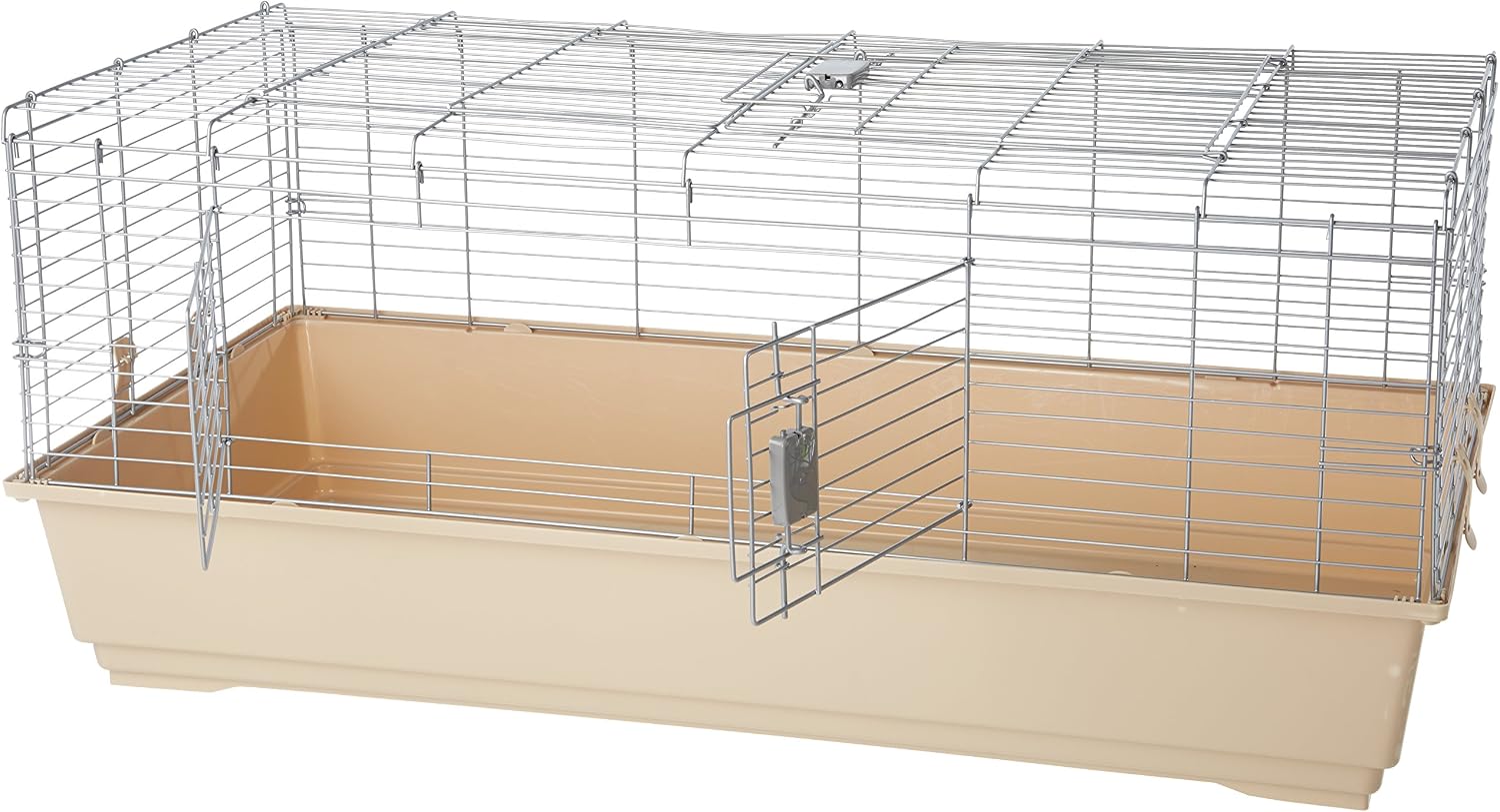 Amazon Basics Top Access Small Animal Habitat for Rabbit, Guinea Pig, Ferret & Chinchilla with Accessories, Jumbo, 48.6"L x 26.6"W x 20.6"H, Multicolor - Image 4