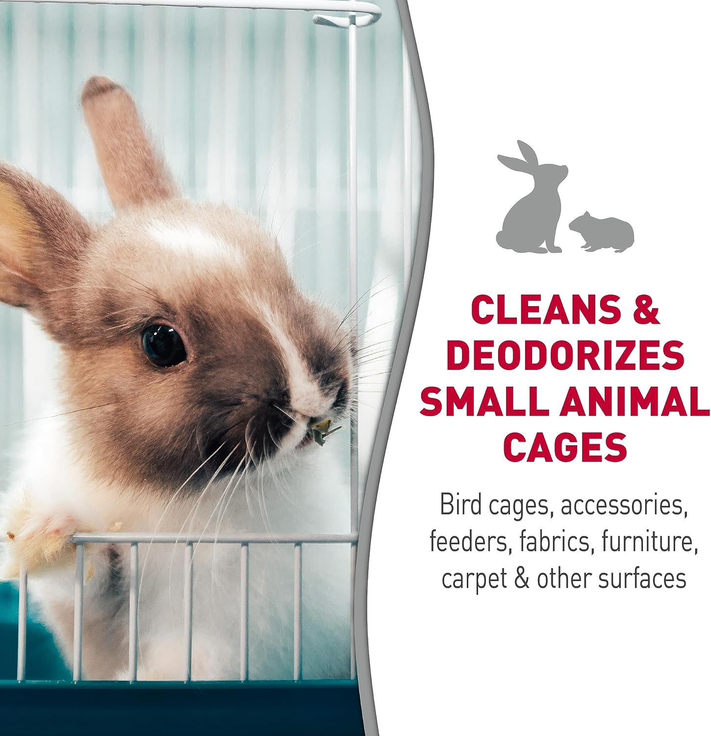 Nature’s Miracle Small Animal Cage and Surface Cleaner, Bio-Enzymatic Cleaning Formula, Destroy Tough Stains and Odors, 24 Ounces - Image 3