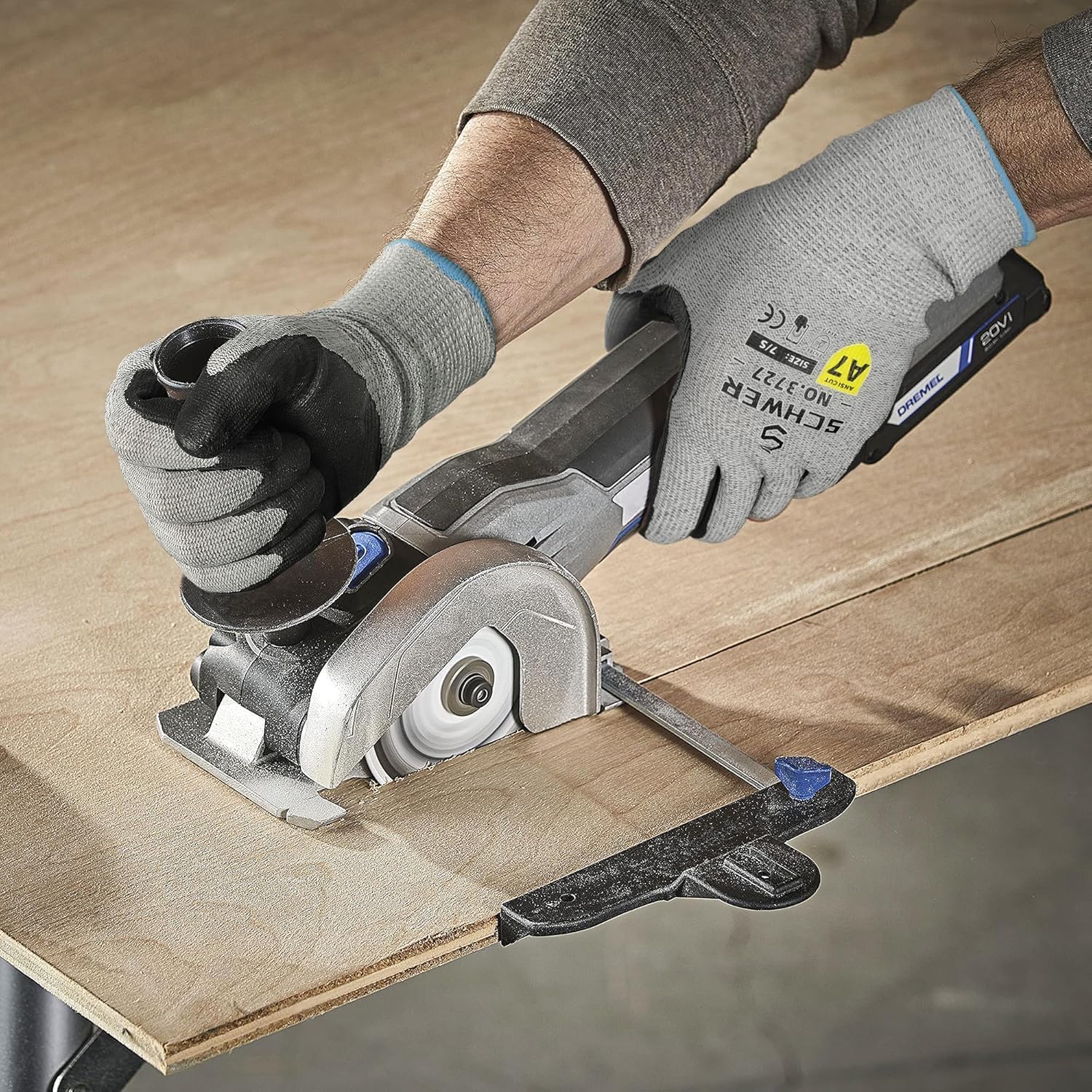High Level Cut Resistant Work Gloves for High Risk Work, ANSI A7 Cutting Gloves with Reinforced Thumb, Used for WoodWorking, Construction, Non Slip, Durable, Breathable & Cool, L, 1 pair, PR3727 - Image 4