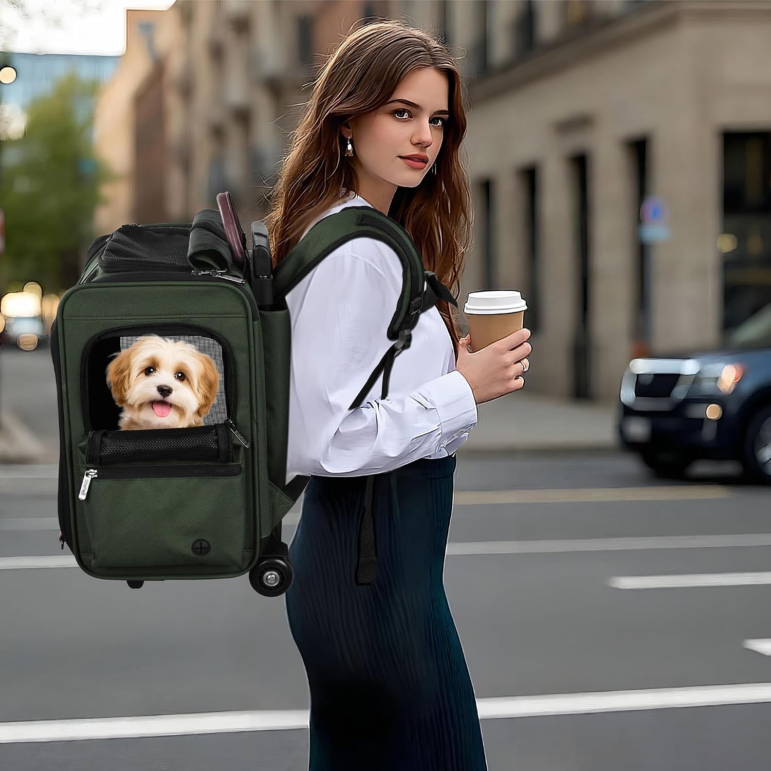 EliteField Deluxe Backpack Pet Carrier (3 Year Warranty, Airline Approved), Travel Soft-Sided Carrier Bag for Dogs, Cats & Small Pets - Image 4