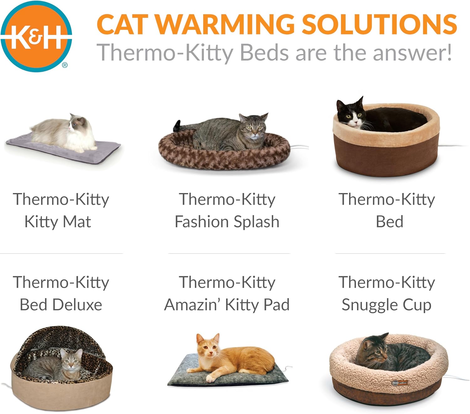 K&H Pet Products Heated Cat Bed Indoor, Thermo-Snuggle Cup Bomber Soft Heated Pet Bed for Large Indoor Cats and Small Dogs, Machine Washable, Waterproof Heated Pad, Safety Listed - 18 X 14in Gray - Image 10