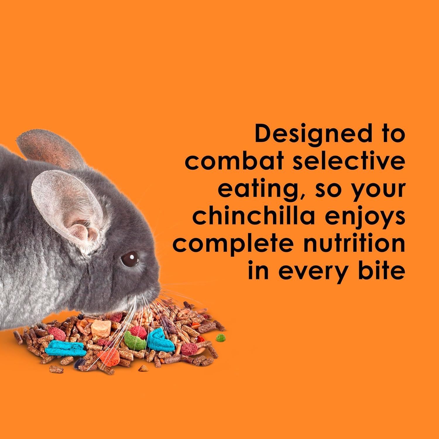 Kaytee Fiesta Chinchilla Food, Nutritious and Fun Blend, Supports Dental Health and Digestion, 2.5 pounds - Image 4