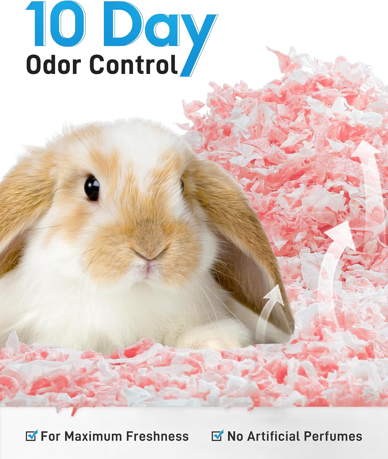 BUCATSTATE Hamster Bedding 70L, 99% Dust-Free Guinea Pig Bedding Odor Control Paper Bedding, Cozy Small Animal Bedding for Rabbit Rat Syrian Dwarf Hamsters Gerbils (Pink) - Image 5