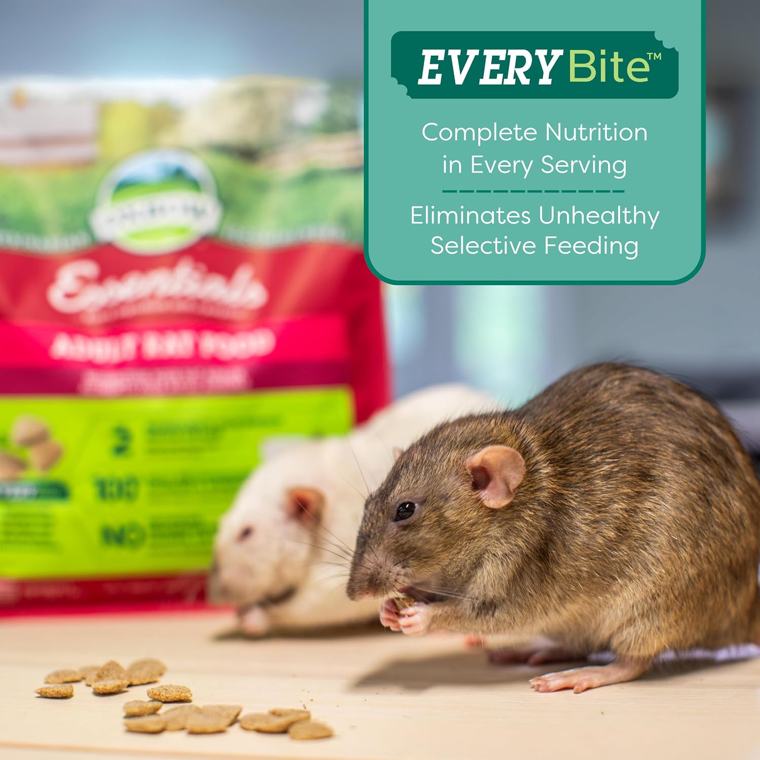 Oxbow Essentials Rat Food, Pet Food for Adult Rats, All-Natural Vitamin & Mineral Rich Formula, Veterinarian Recommended, Oxbow, Rodent Pellets, Made in USA, No Artificials, 3 lb. Bag - Image 6