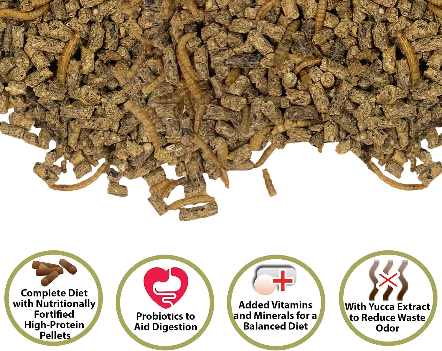Exotic Nutrition Hedgehog Complete 5 lb - Nutritionally Complete Natural Healthy High Protein Pellets & Dried Mealworms - Food for Pet Hedgehogs - Image 2