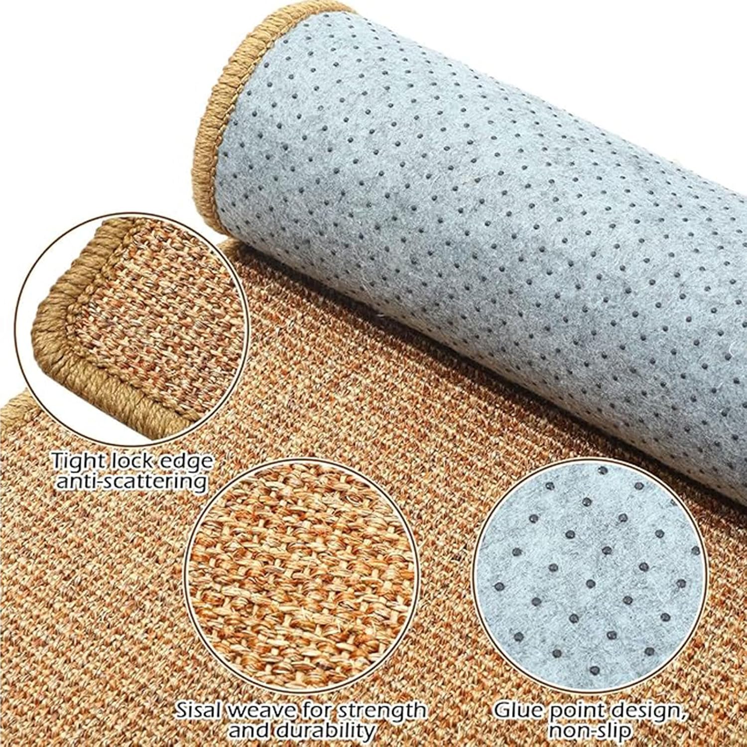 Oncpcare 2PCS Rabbit Scratch Mat Natural Bunny Scratching Pad Claws and Teeth Care Rabbit Mats for Cages Chew Toys for Bunny Pet Cage Bedding for Biting Sleeping Nesting, 16x12 - Image 5