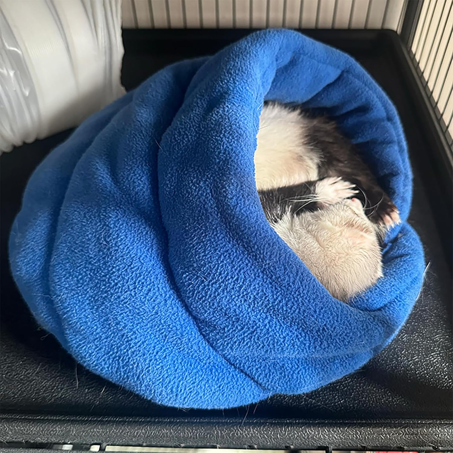 Ferret Bed Cave and Hideouts Comfortable,Hideaway Bed Accessories for CageBeds and Hideouts Safe & Cozy for All Ages Ferrets (Blue) - Image 5
