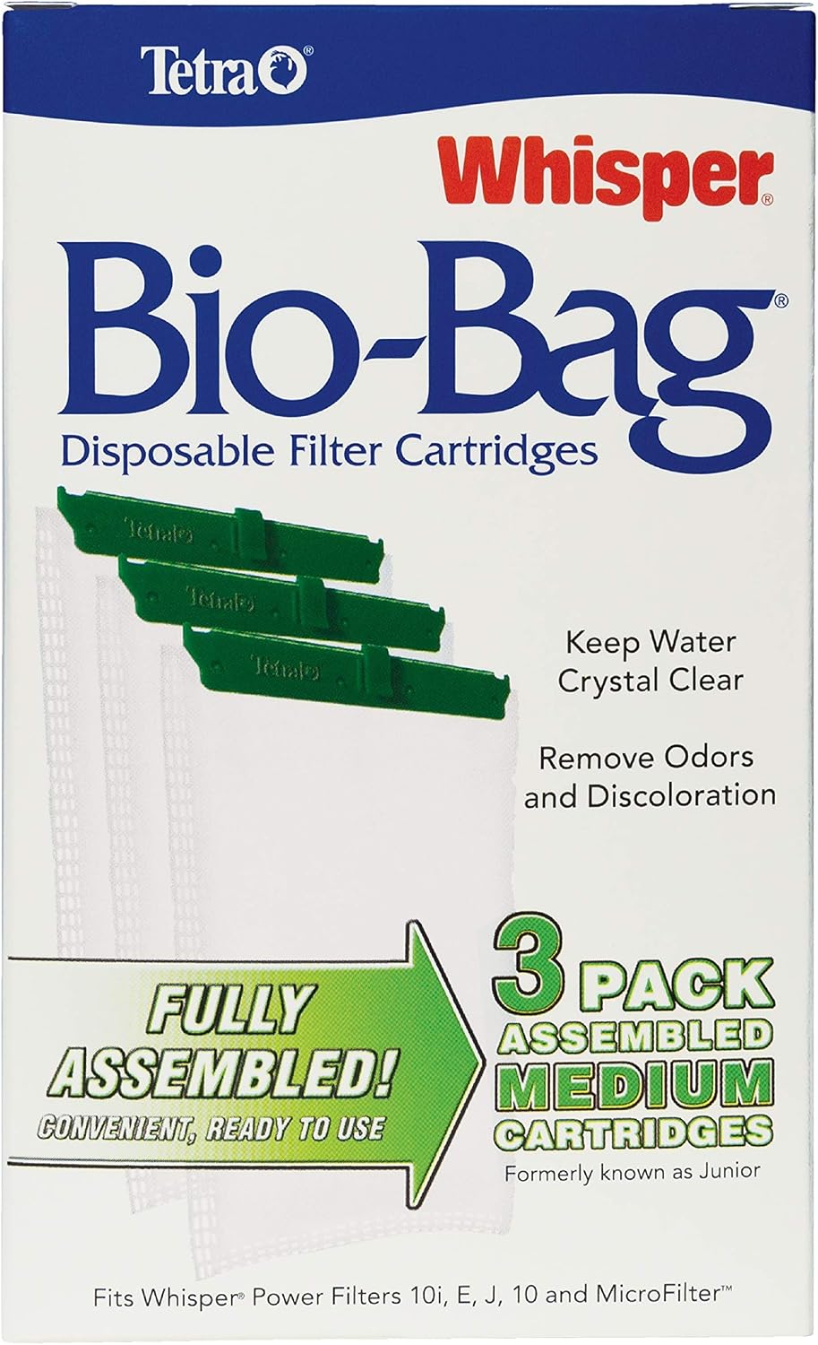 Tetra Whisper Bio-Bag Medium Filter Cartridges for Aquariums, 3 Count, Ready to Use, Fits Tetra Whisper Fish Tank Filters 5-10 Gal, PF-10, IQ 10 - Image 2
