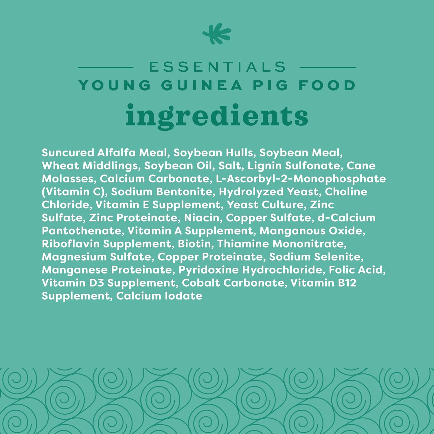 Oxbow Essentials Young Guinea Pig Food, Guinea Pig Pellets Made with Timothy Hay, Stabilized Vitamin C, Small Animal Pet Products, Small Animal Food Made in USA, High Fiber, 10 lb. Bag - Image 9