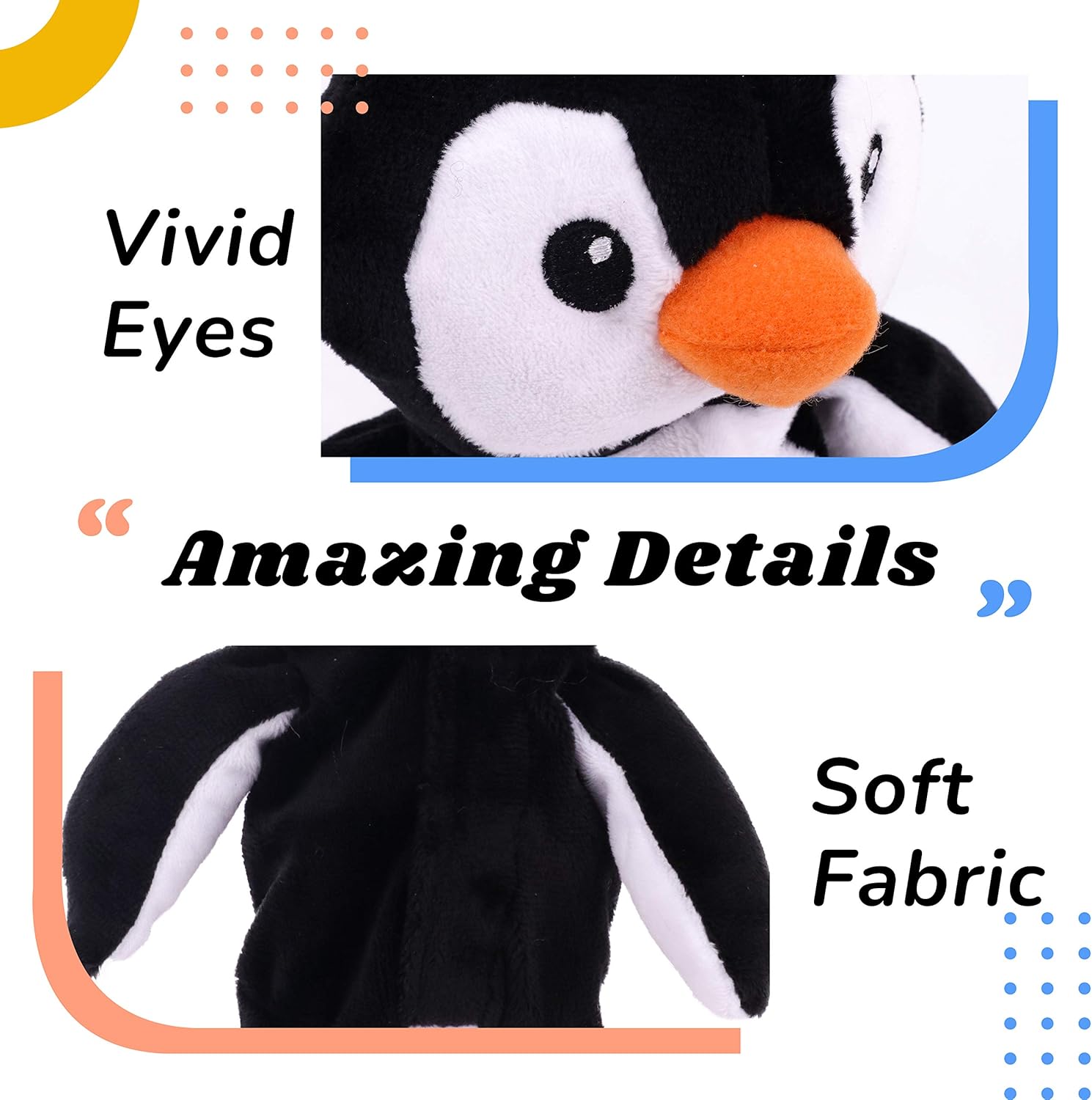 Hopearl Talking Singing Penguin Repeats What You Say Walking Electric Interactive Animated Toy Speaking Plush Buddy Gifts for Toddlers, 7.5'' - Image 5