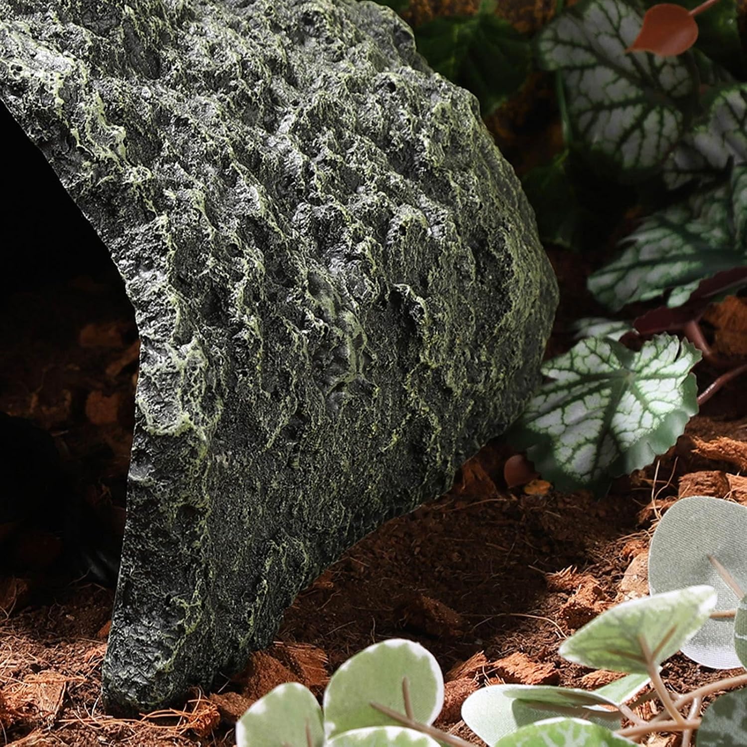 IBWell 9.1 Inch Reptile Hides Resin Tortoise Hideout for Hiding and Basking Aquarium Rock Caves for Snake Bearded Dragon Fish Lizard - Image 5