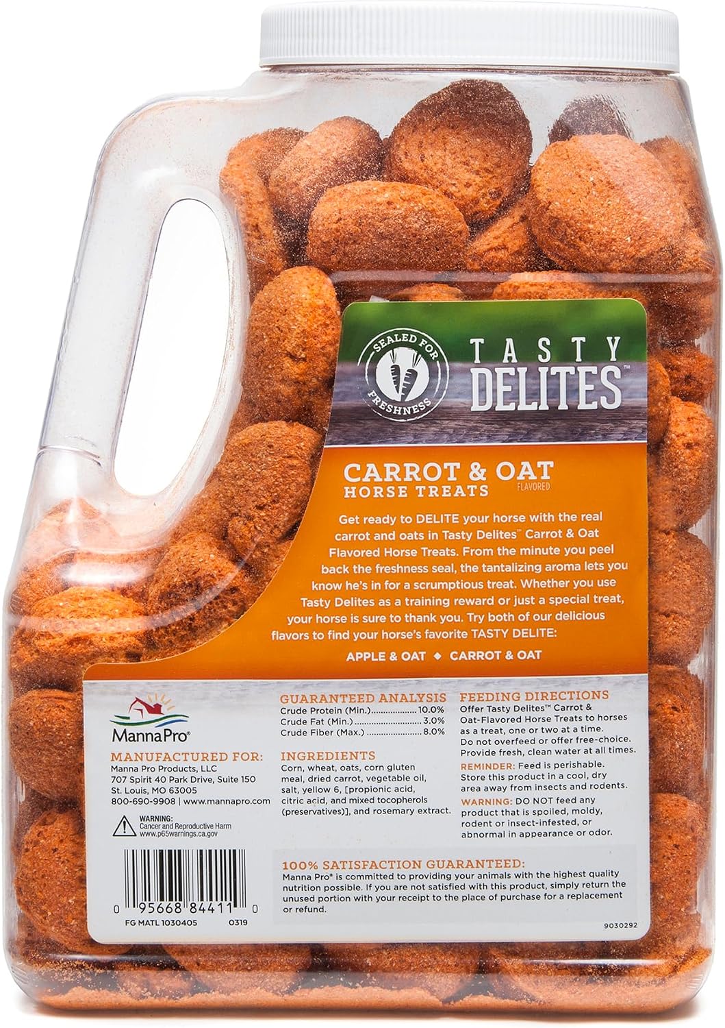 Manna Pro Tasty Delights, Training Horse Treat, Bite-Size Treats for Horses, Jugged Carrot Flavor Treats, 3 LB - Image 6