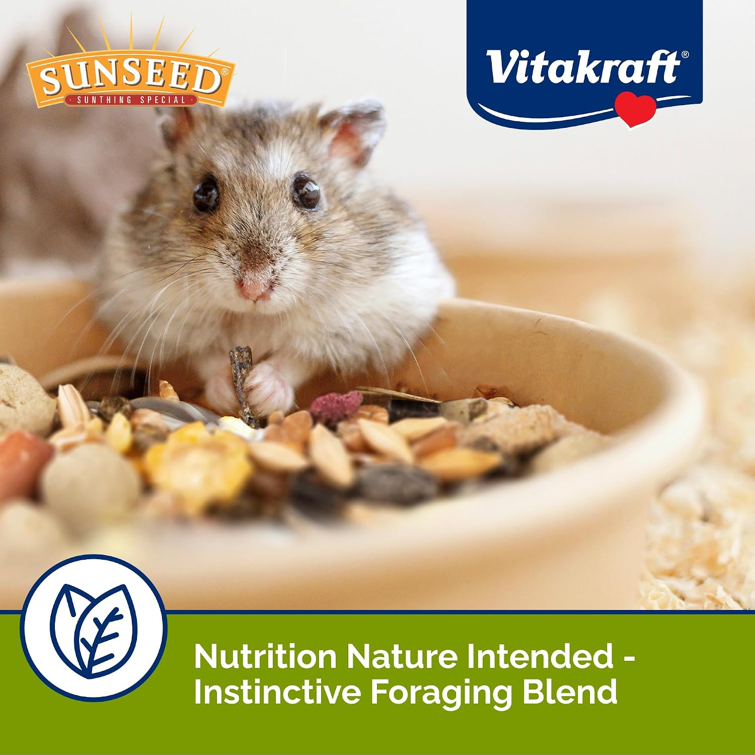 Sunseed Vitakraft Vita Prima Dwarf Hamster Food 2 lb Bag with Fruits Vegetables Grains and Seeds Providing Wholesome Daily Nutrition and Foraging Variety for Happy Healthy Small Pets - Image 3
