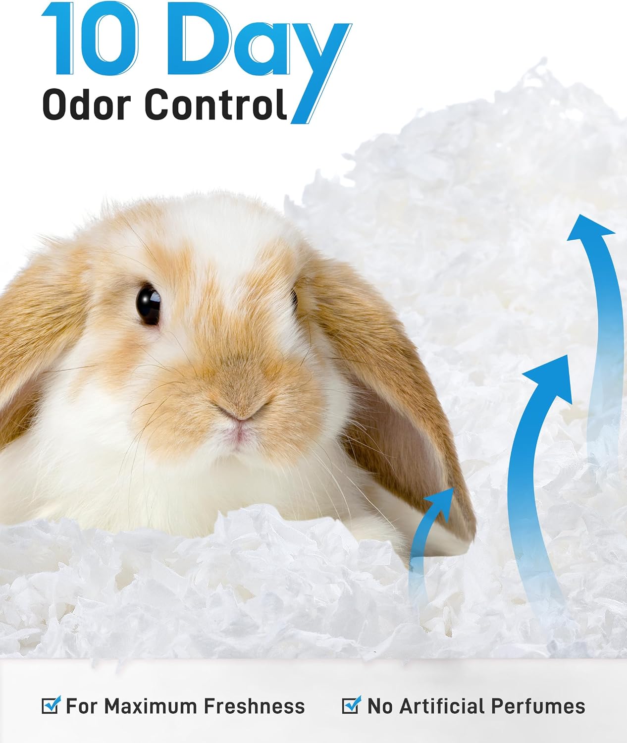 BUCATSTATE Hamster Bedding 70L, 99% Dust-Free Guinea Pig Bedding Odor Control Paper Bedding, Cozy Small Animal Bedding for Rabbit Rat Syrian Dwarf Hamsters Gerbils (White) - Image 5