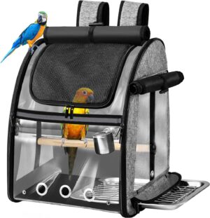 Bird Carrier Bag with Indestructibl...
