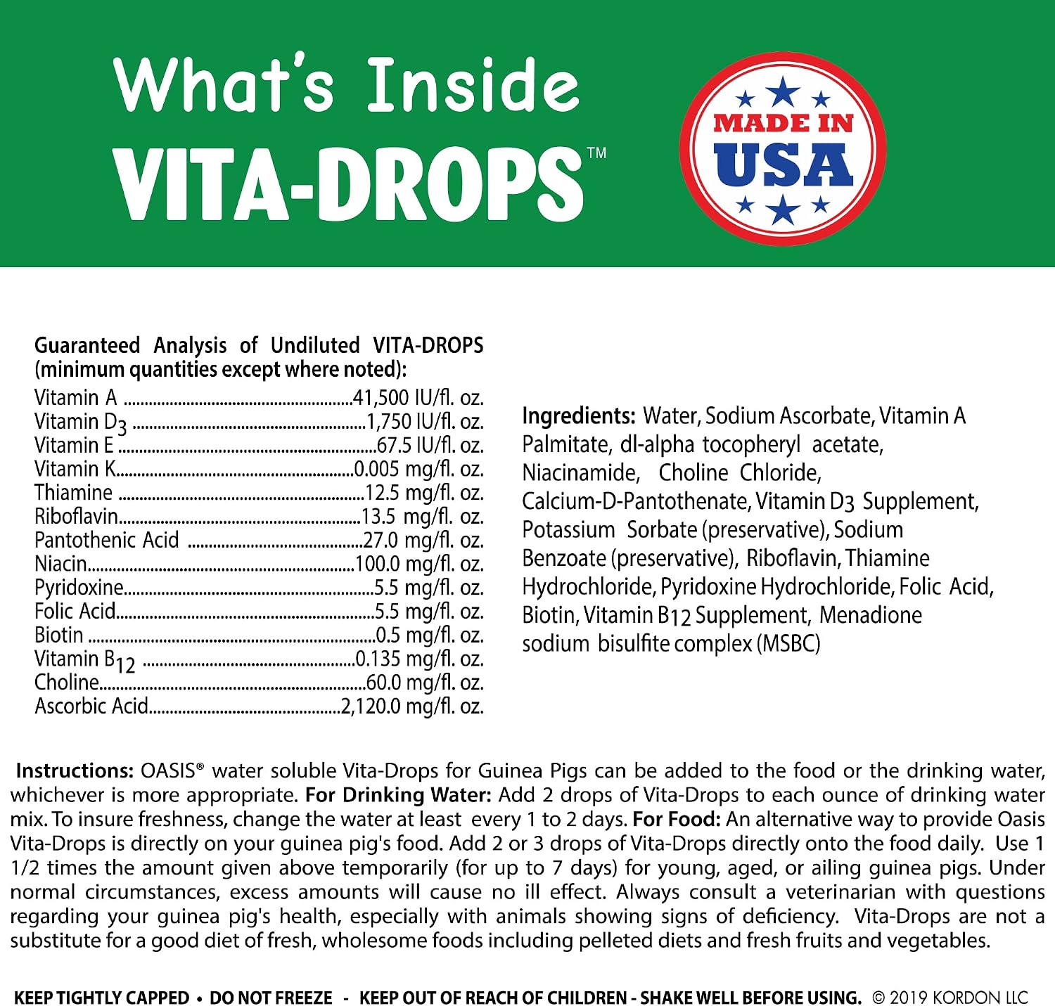 OASIS # 80061 Guinea Pig Vita Drop, 2-Ounce - Image 7