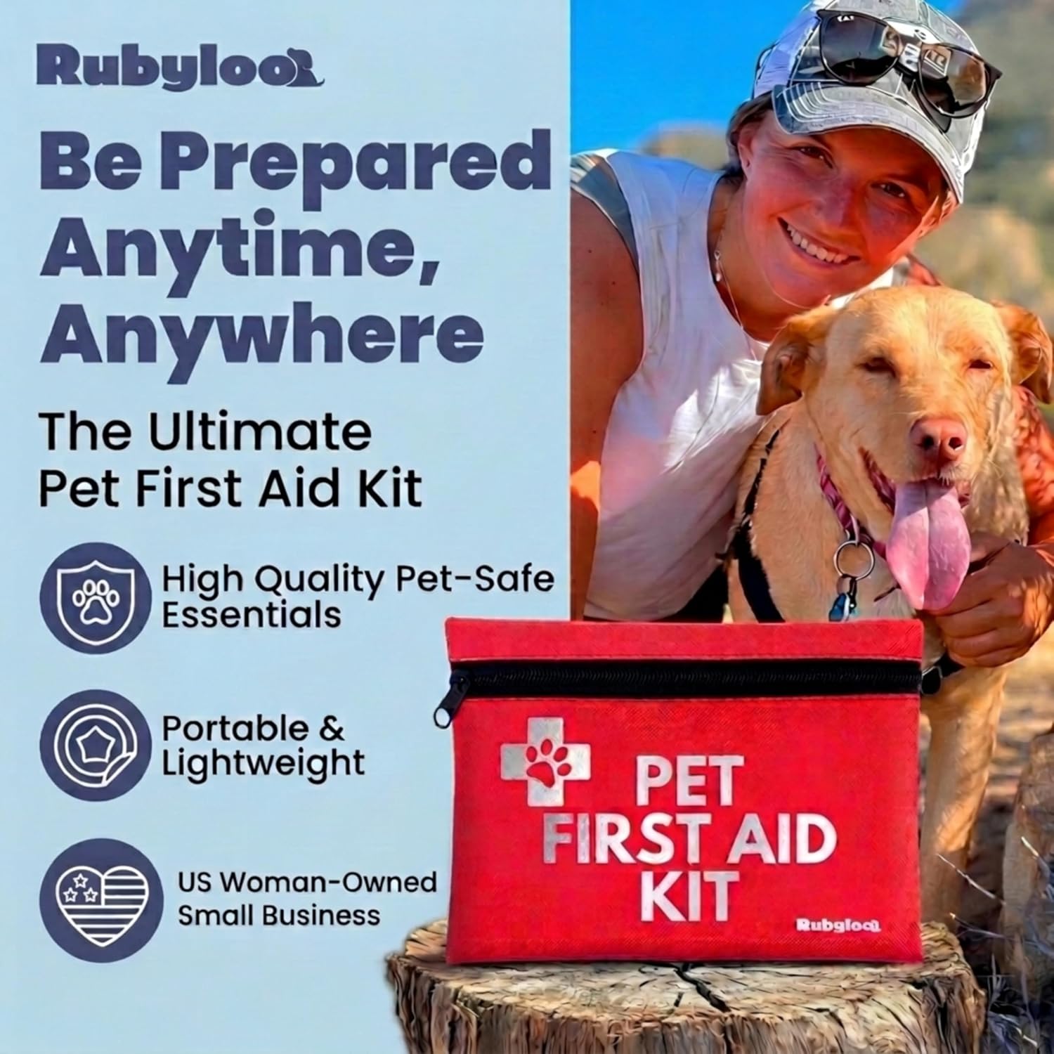 Dog First Aid Kit - Vet Approved Emergency Supplies - Pet First Aid Kit Guide, Tick Remover, Thermal Blanket & More - Compact Dog Gear for Hiking, Camping & Backpacking (Travel Pack) - Image 5