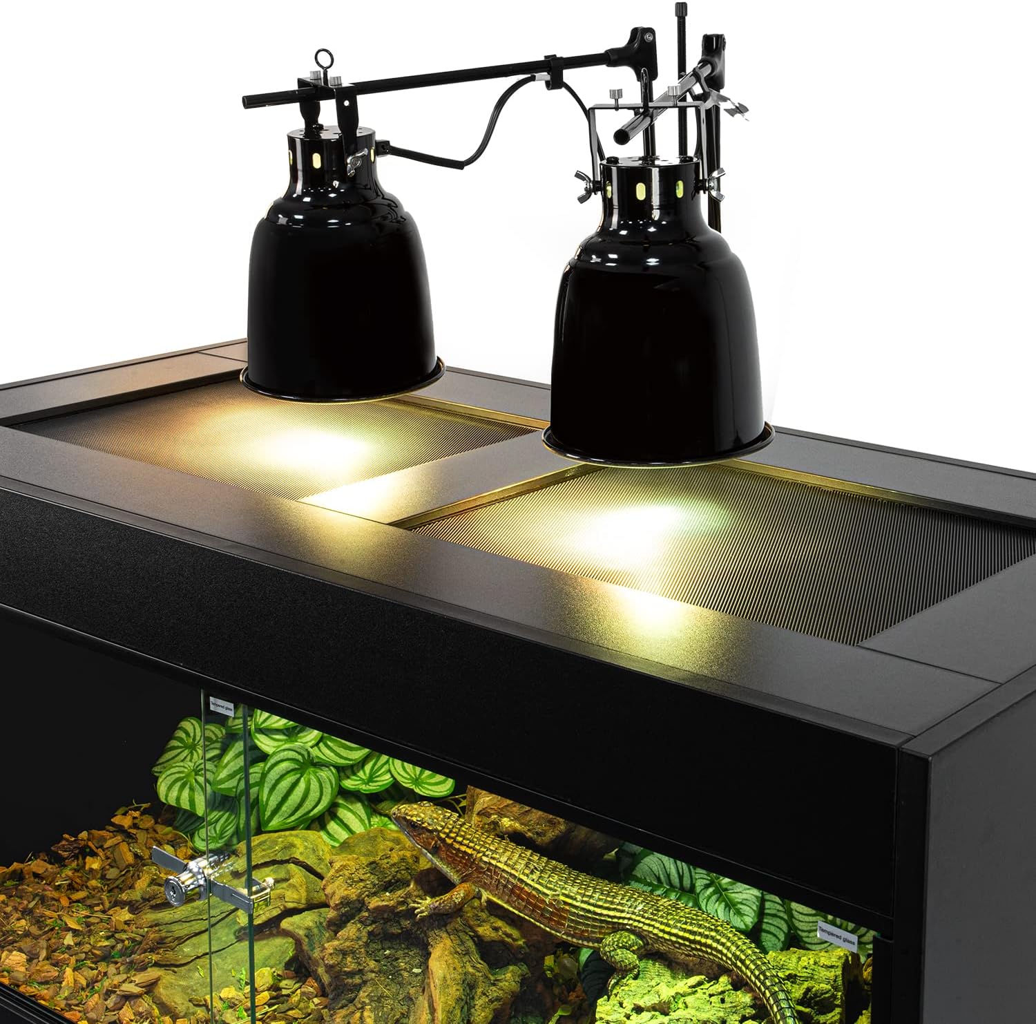 50 Gallon Reptile Enclosure, 36" x 18" x 18" Wooden Reptile Terrarium with Double Hinge Sliding Doors & Top Screen Ventilation, Better Heat Preservation, Suitable for Bearded Dragon Gecko Ball Python - Image 6