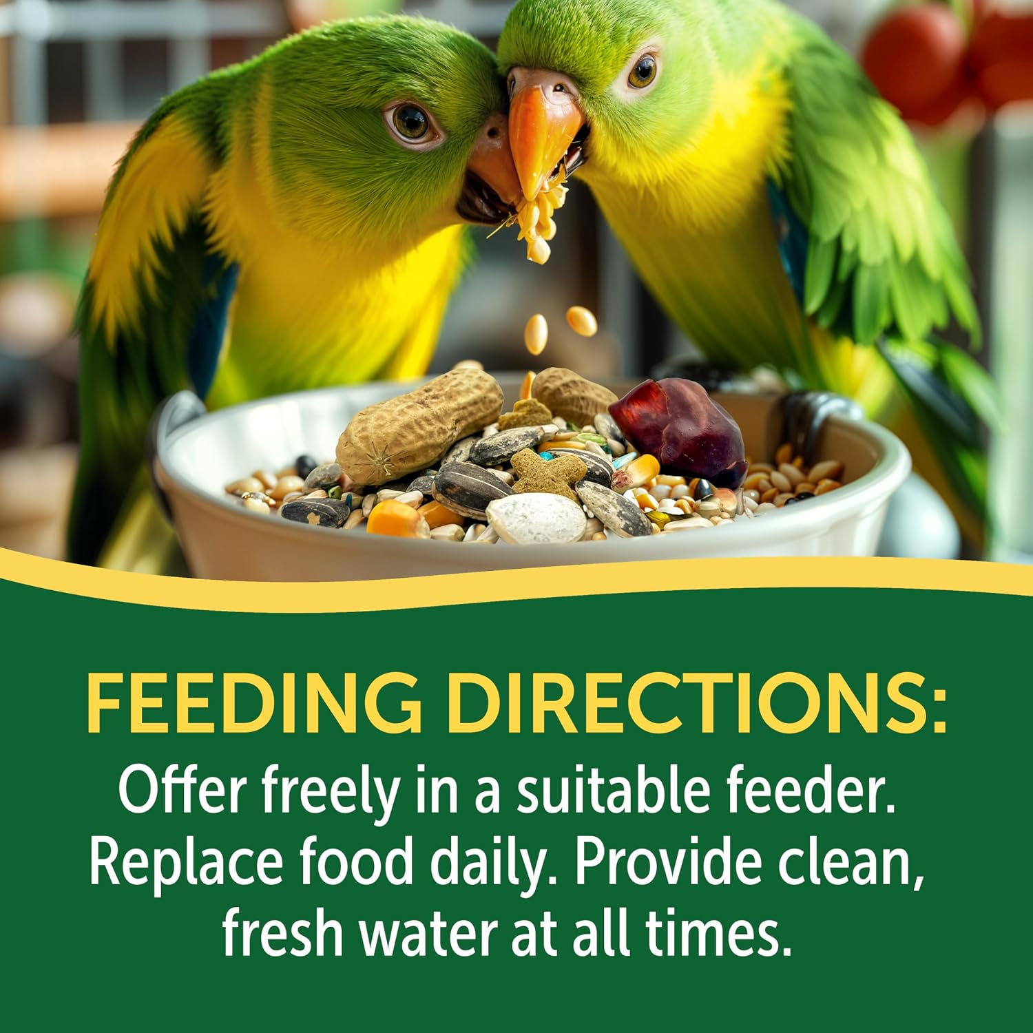 3-D Pet Products Premium Parrot Food, Seed Mix for Parrots, Cockatoos & Macaws, with Vitamins, Minerals & Probiotics, No Chemical Preservatives - Image 4