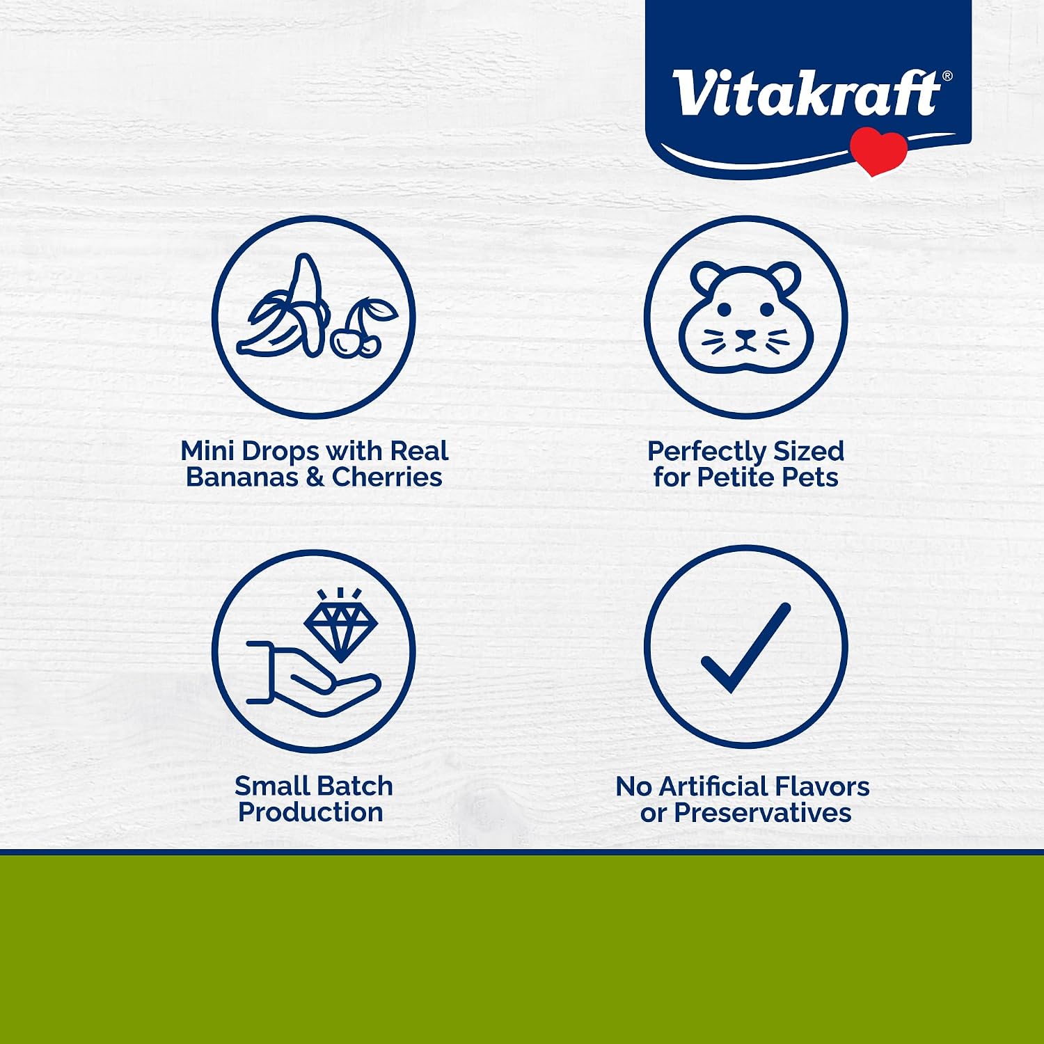 Vitakraft Mini Drops Cherry Banana Treats for Hamsters Rats Mice and Small Pets - Wholesome Small Animal Snacks with Real Fruit Flavor and Nutrient-Rich Goodness - 2.5 Ounce Pack - Image 3