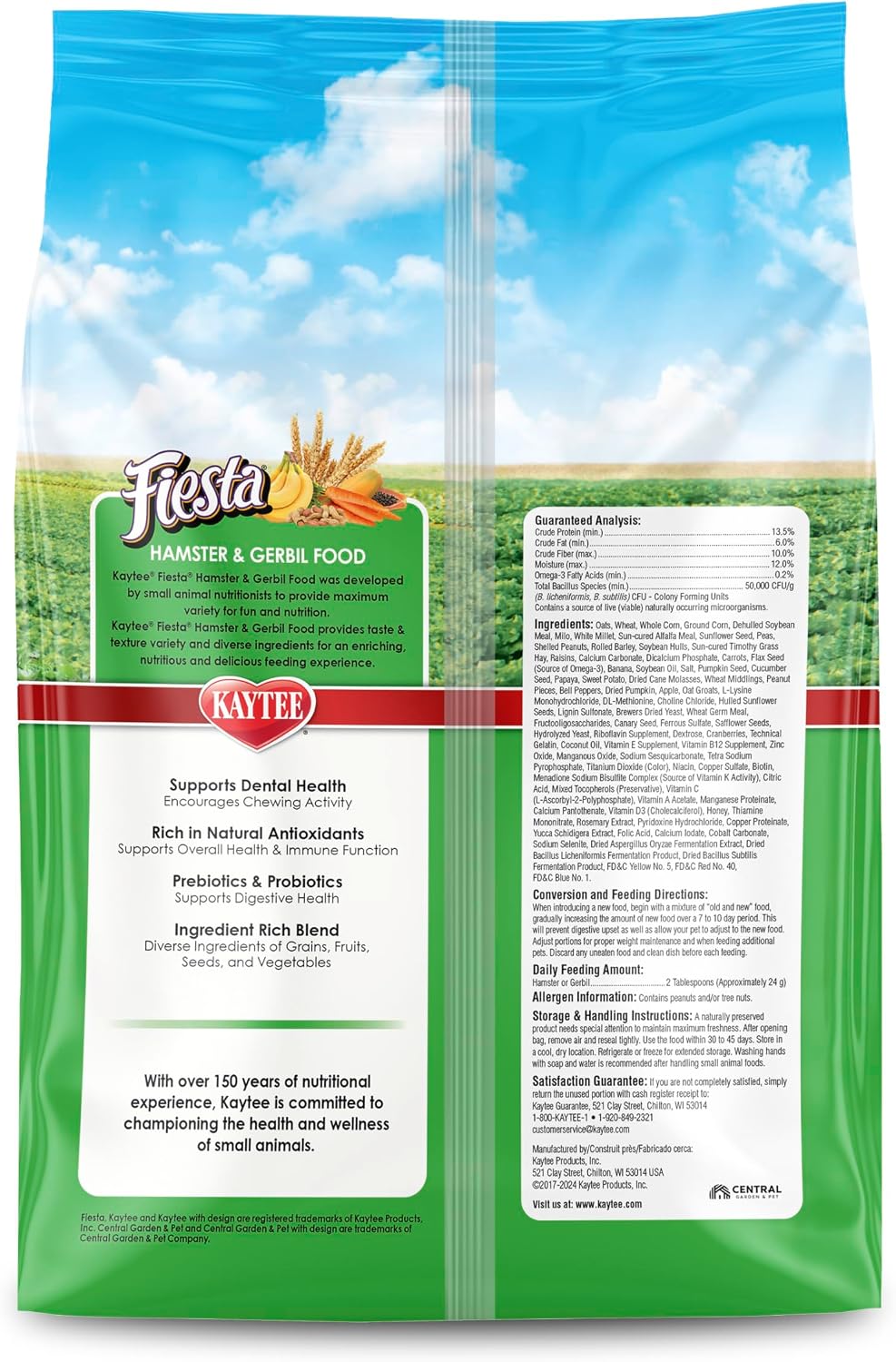Kaytee Fiesta Hamster & Gerbil Food, Nutritious and Fun Blend, Supports Dental Health and Digestion, 4.5 pounds - Image 11