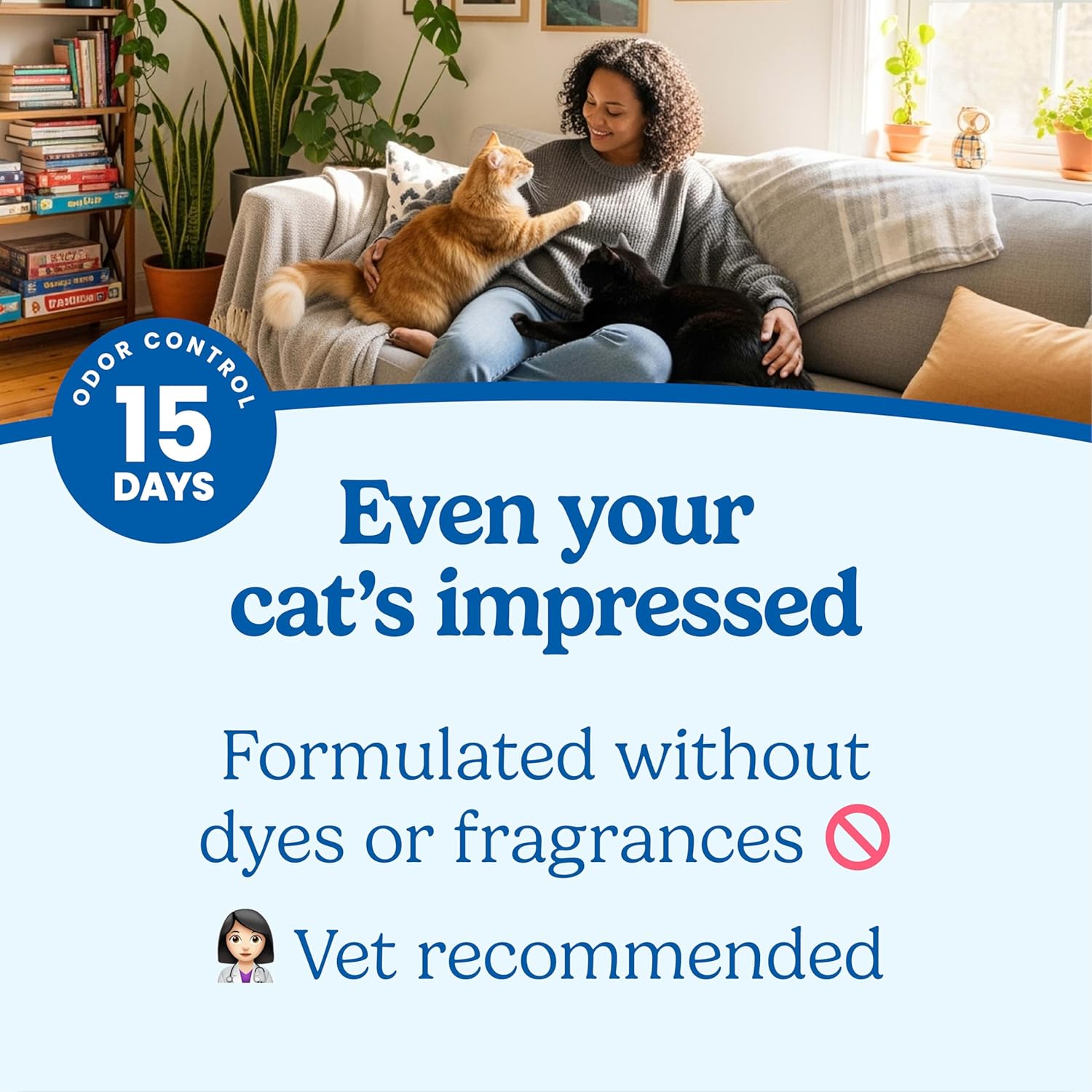 Fresh Step Advanced Simply Unscented Multi Cat Clumping Litter, Formulated With No Added Dyes or Fragrances, Ammonia Block Technology, Low Dust, 18.5 lb. Box, Pack of 2 - Image 3