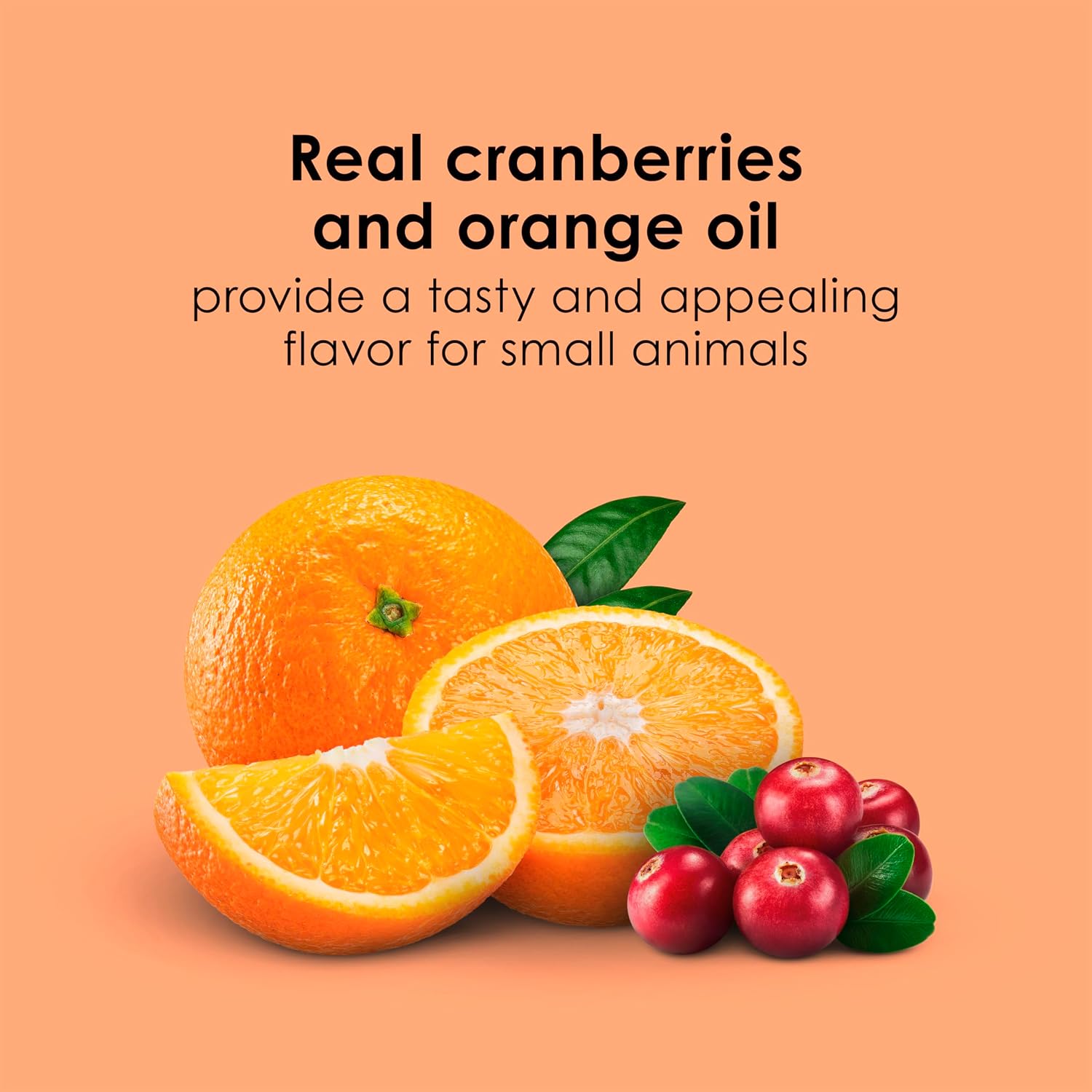 Kaytee Super C Bites Treat For Pet Guinea Pigs, Adult Rabbits, Chinchillas, and Other Small Animals, Cranberry and Orange, 4 oz - Image 4