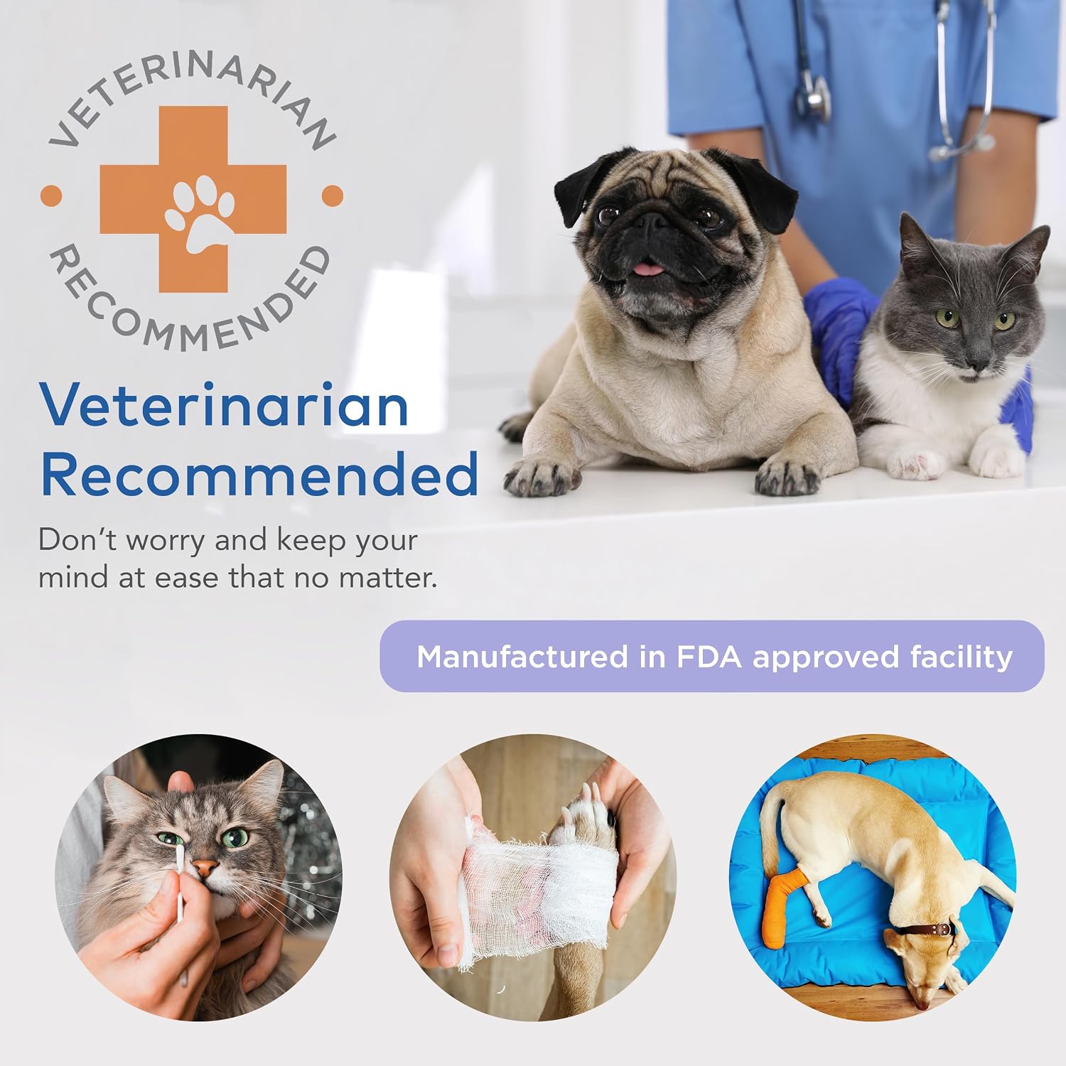 ARCA PET Cat & Dog First Aid Kit for Car - Pet Emergency Kit for Home Office Travel – Dog Camping Essentials with Digital Thermometer, Muzzle & Mini First Aid Pouch - Image 4