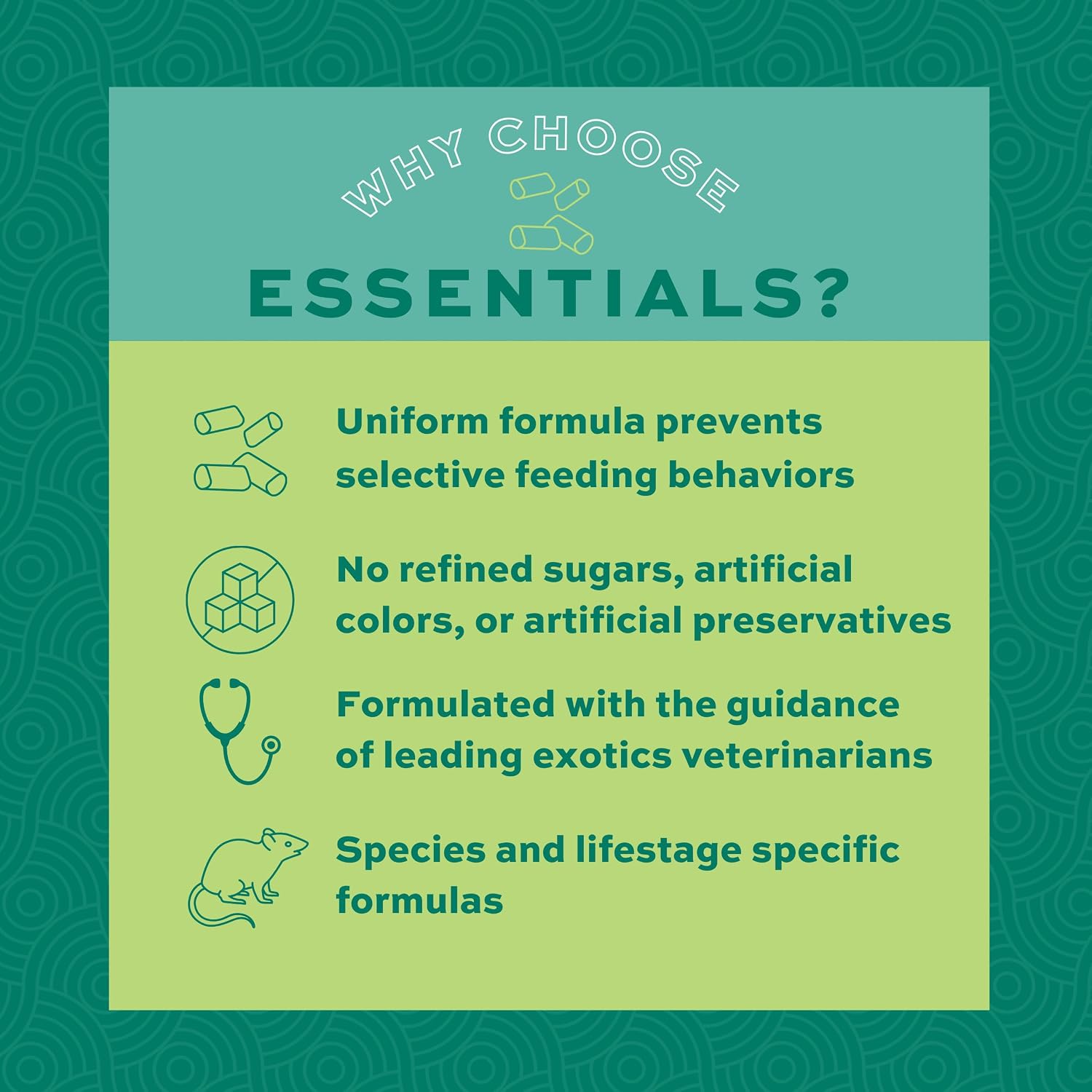 Oxbow Essentials Rat Food, Pet Food for Adult Rats, All-Natural Vitamin & Mineral Rich Formula, Veterinarian Recommended, Oxbow, Rodent Pellets, Made in USA, No Artificials, 3 lb. Bag - Image 5