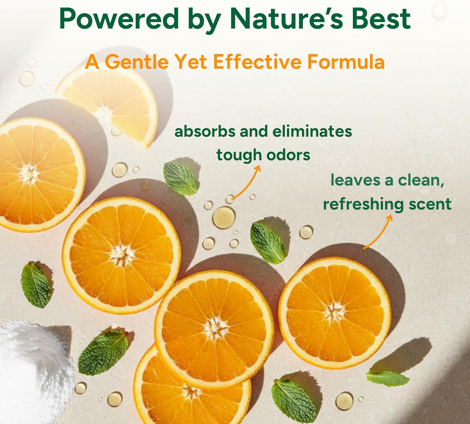 Good Natured Brand | Carpet Deodorizer & Freshener Powder | 31 oz Pet Odor Eliminator for Strong Odor & Pet Urine | Fresh Natural Sweet Orange Scent | Safe for Homes with Pets - Image 4