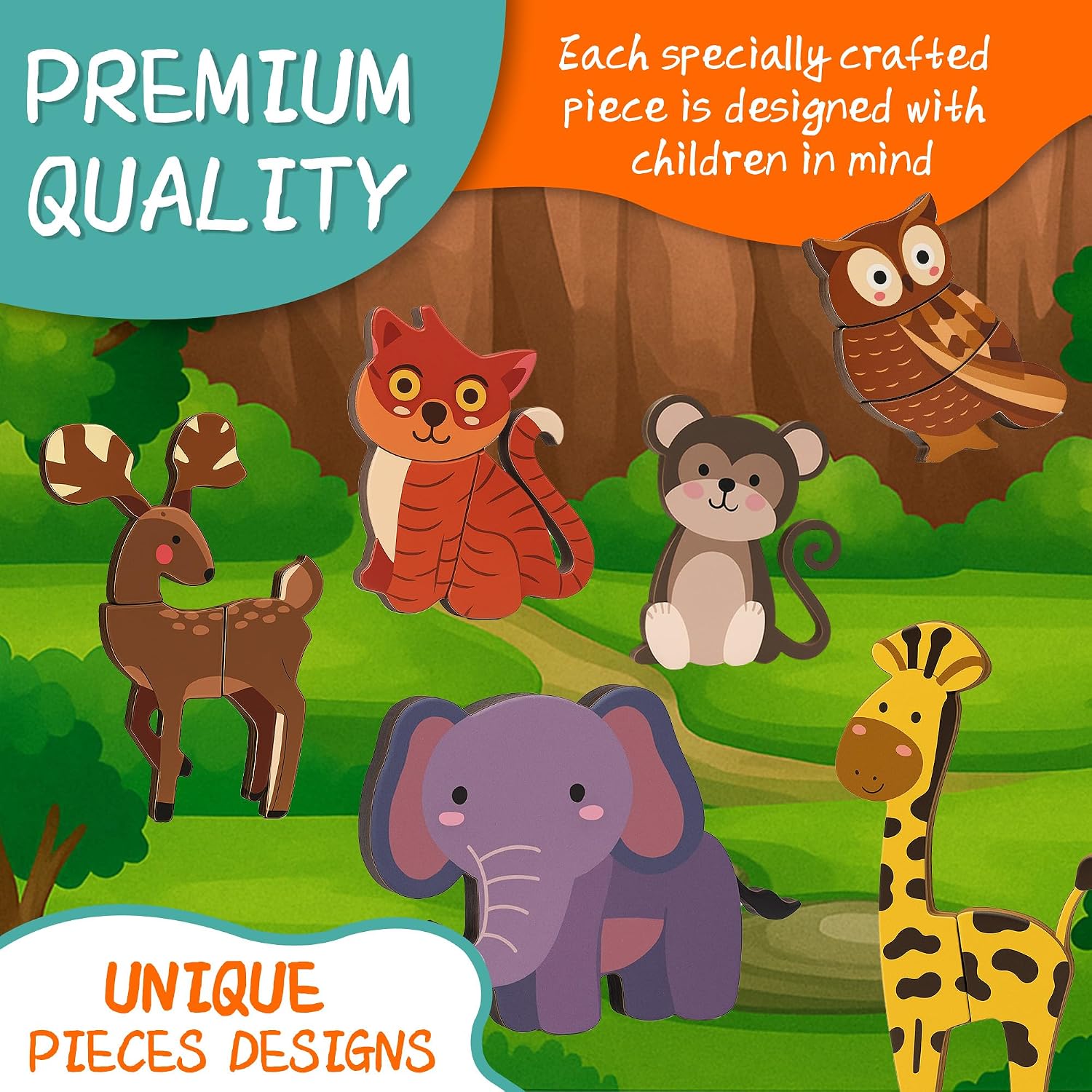 Animal Magnetic Busy Book for Toddlers, 45 Magnet Puzzles Toys | Montessori Quiet Travel Toy with 14 Activity Cards, Magnet Puzzles, Preschool Learning Game for Kids Ages 3+ - Image 5