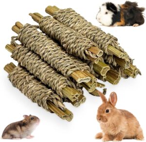 Fhiny 12 PCS Rabbit Chew Sticks, Na...