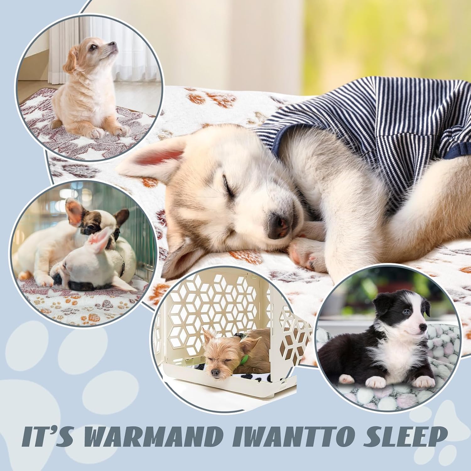 YedsIntu 6 Pcs Absorbent Guinea Pig Blankets Washable Small Animal Fleece Bedding Cage Liners Reusable Pet Pee Pad Sleep Mat Pad Cover for Hamster Ferret Rabbit Chinchilla Hedgehog (16"x24") - Image 4