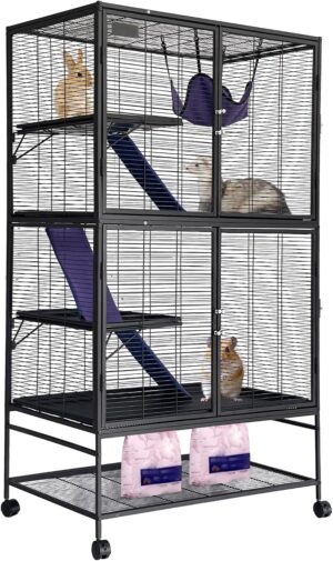 Garvee Metal Small Animal Cage,64 i...